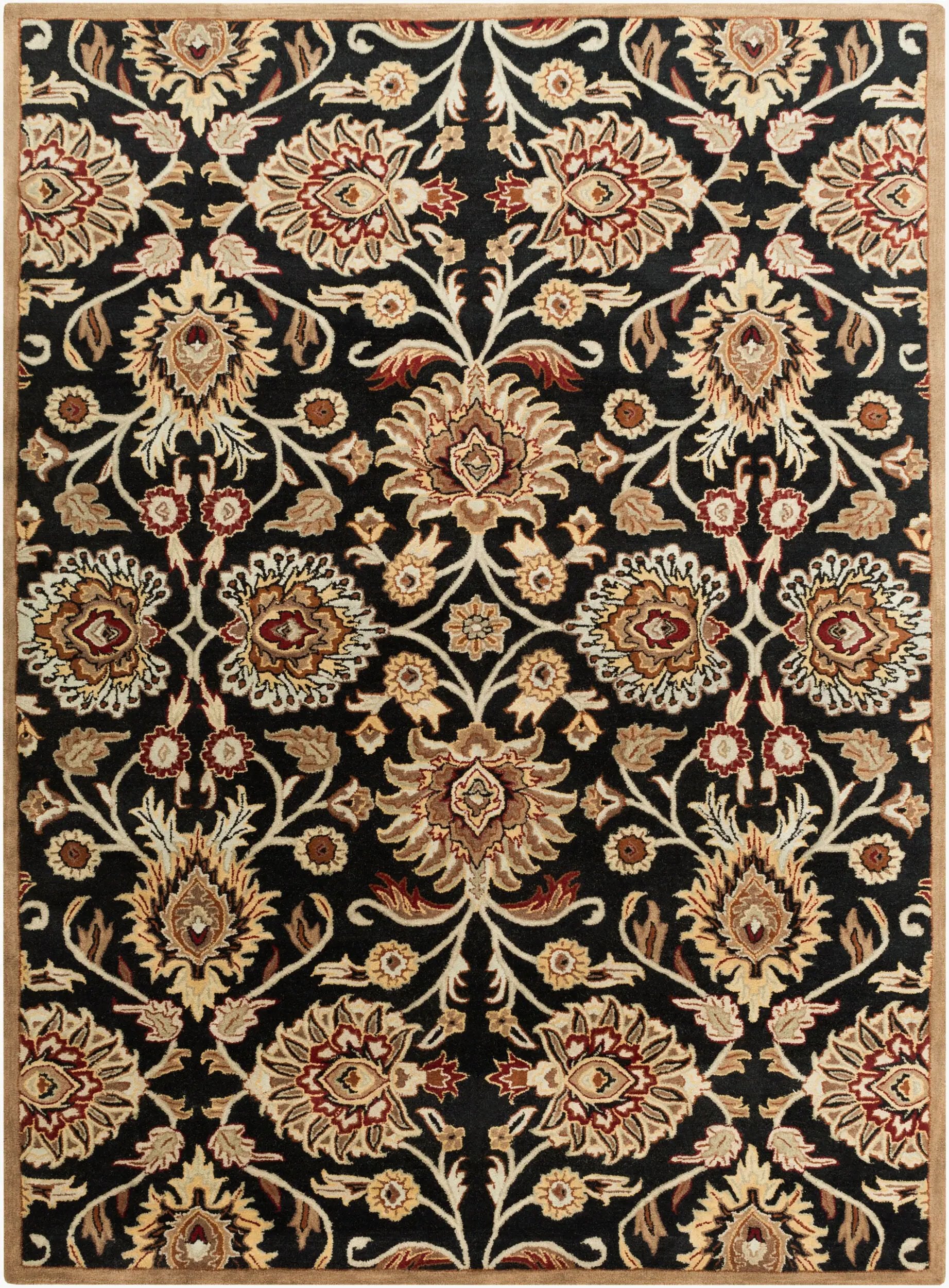 Caesar CAE-1053 Black Area Rug by LIVABLISS