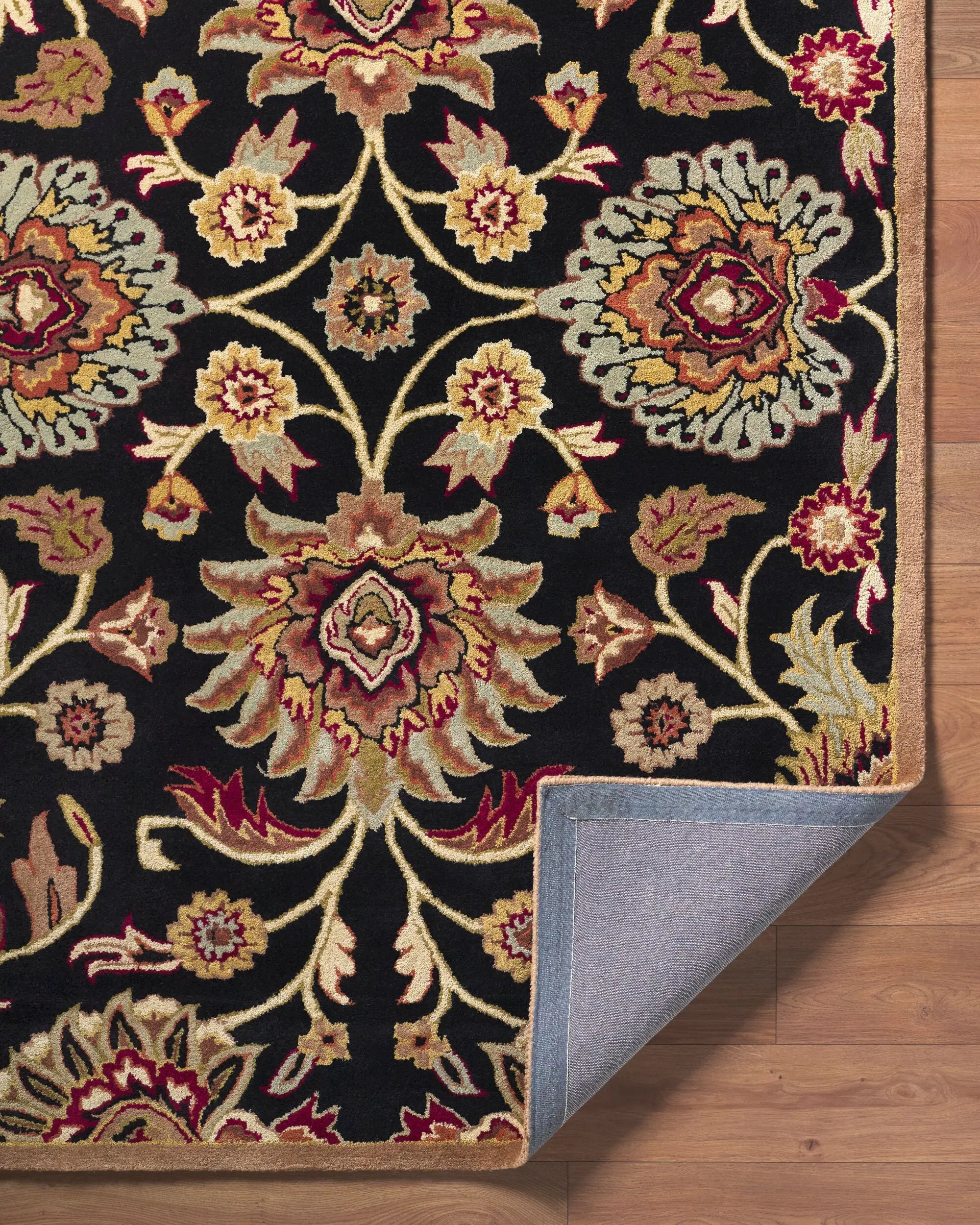 Caesar CAE-1053 Black Area Rug by LIVABLISS