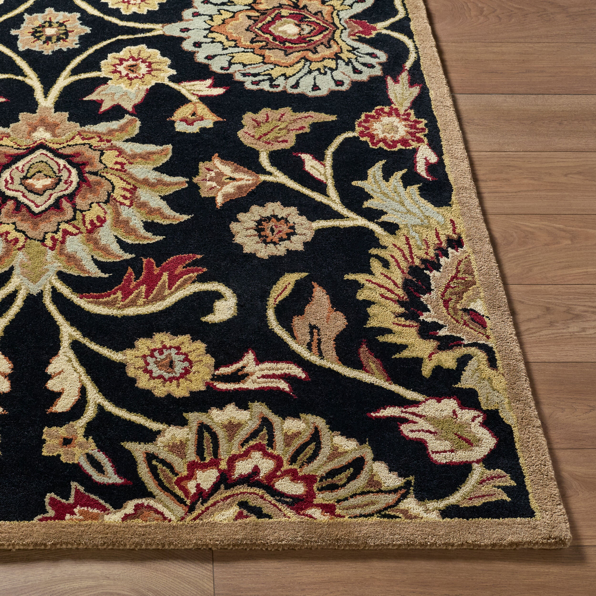 LIVABLISS Caesar CAE-1053 Black Hand Tufted Area Rug