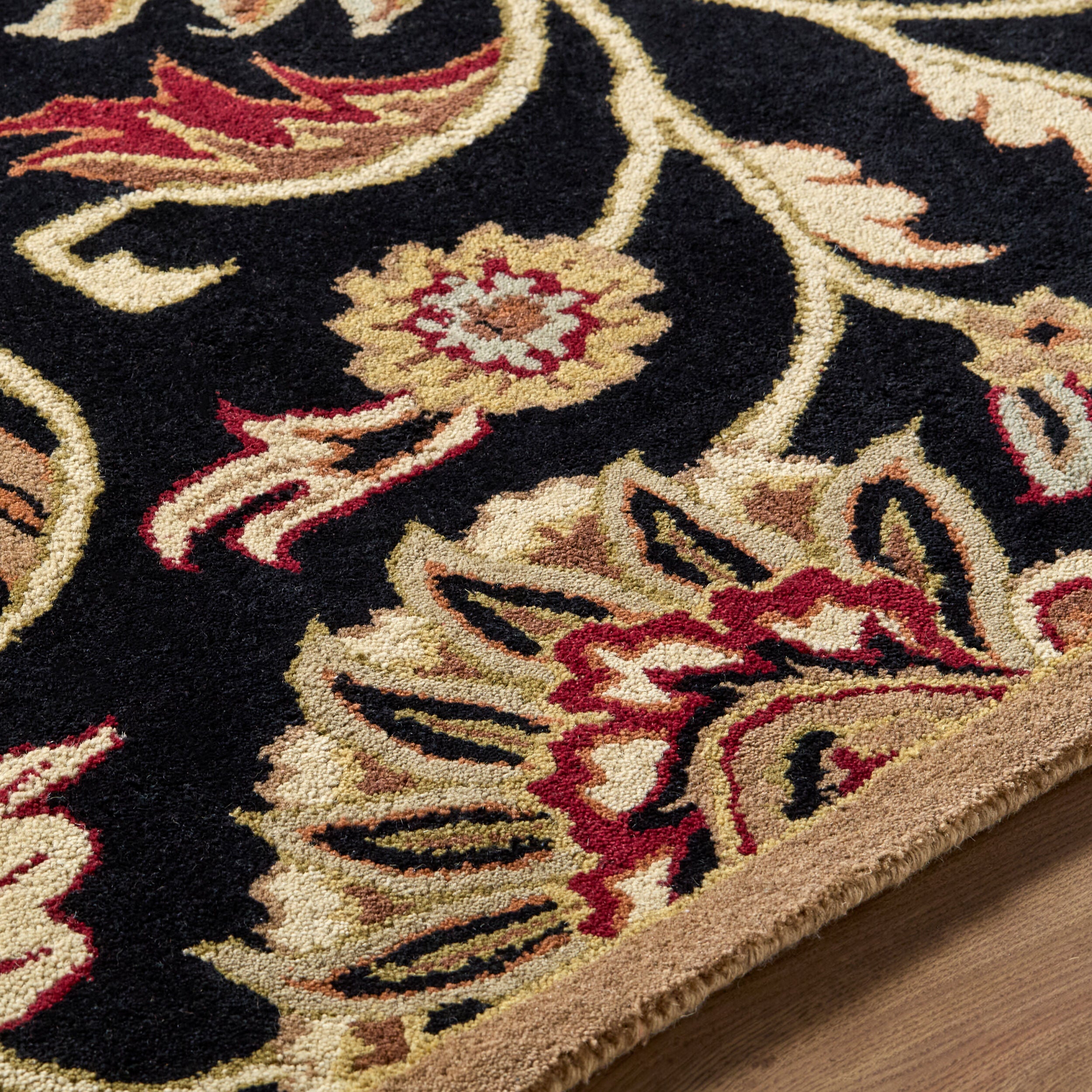 LIVABLISS Caesar CAE-1053 Black Hand Tufted Area Rug