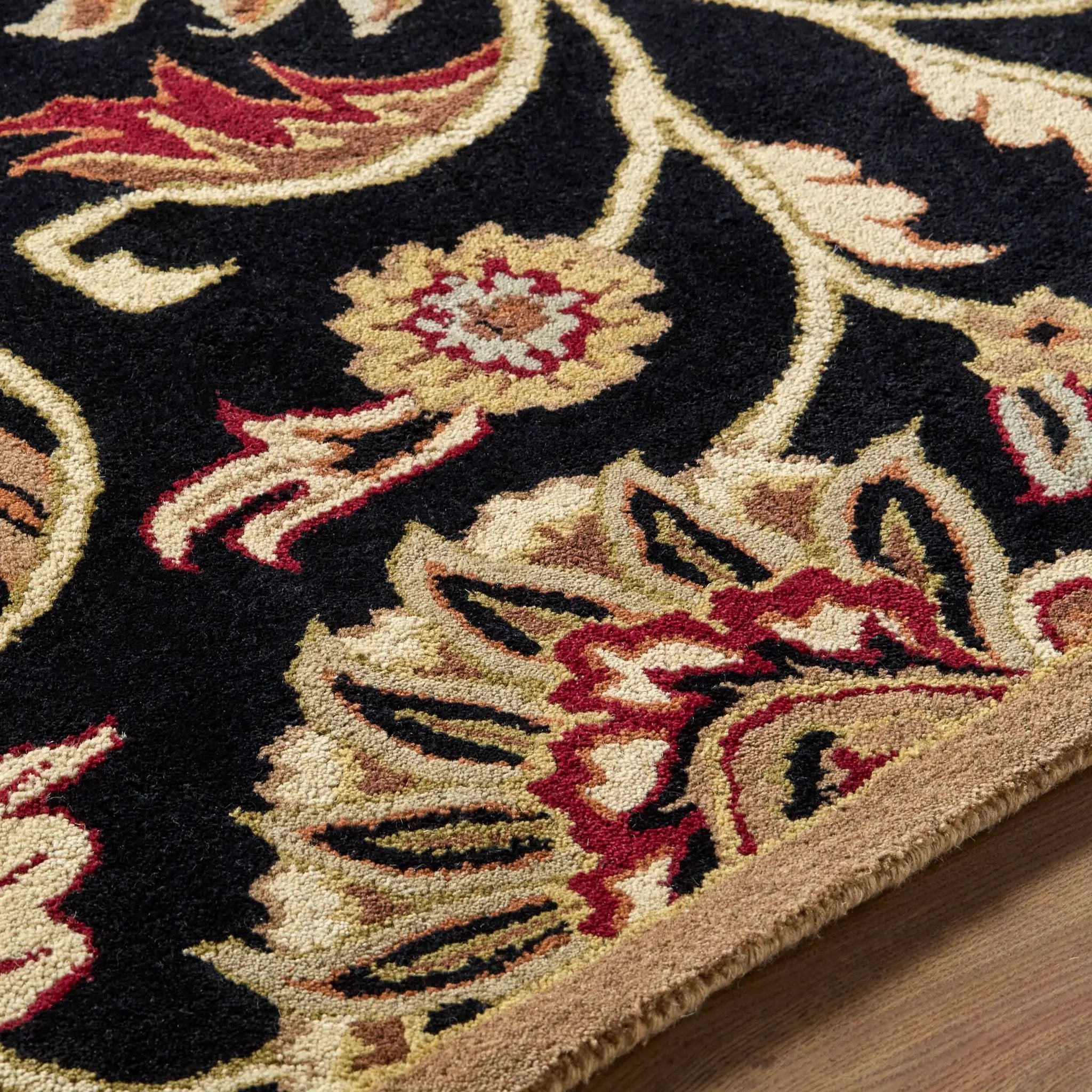 Caesar CAE-1053 Black Area Rug by LIVABLISS