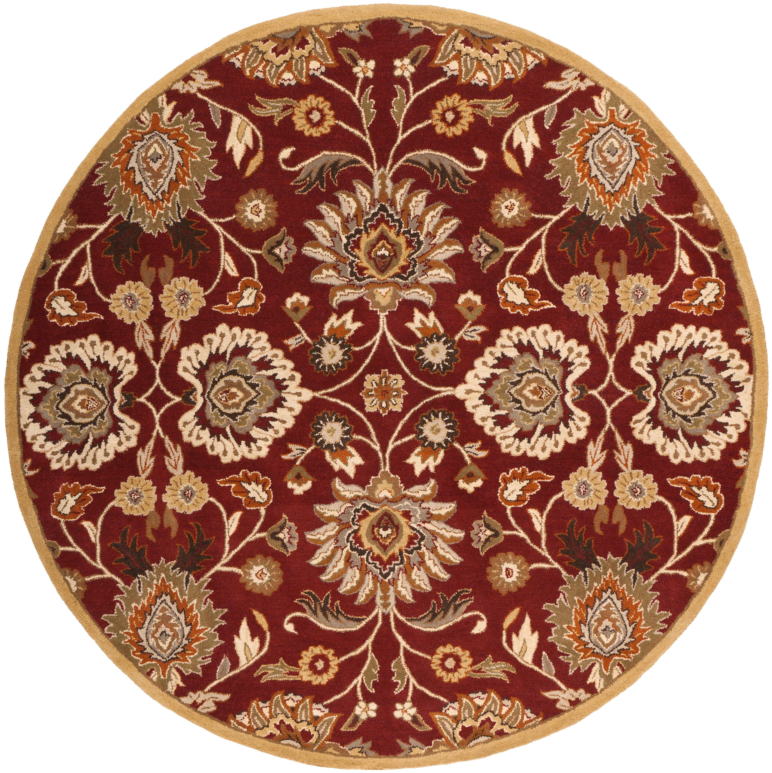 LIVABLISS Caesar CAE-1061 Dark-Red Area Rug