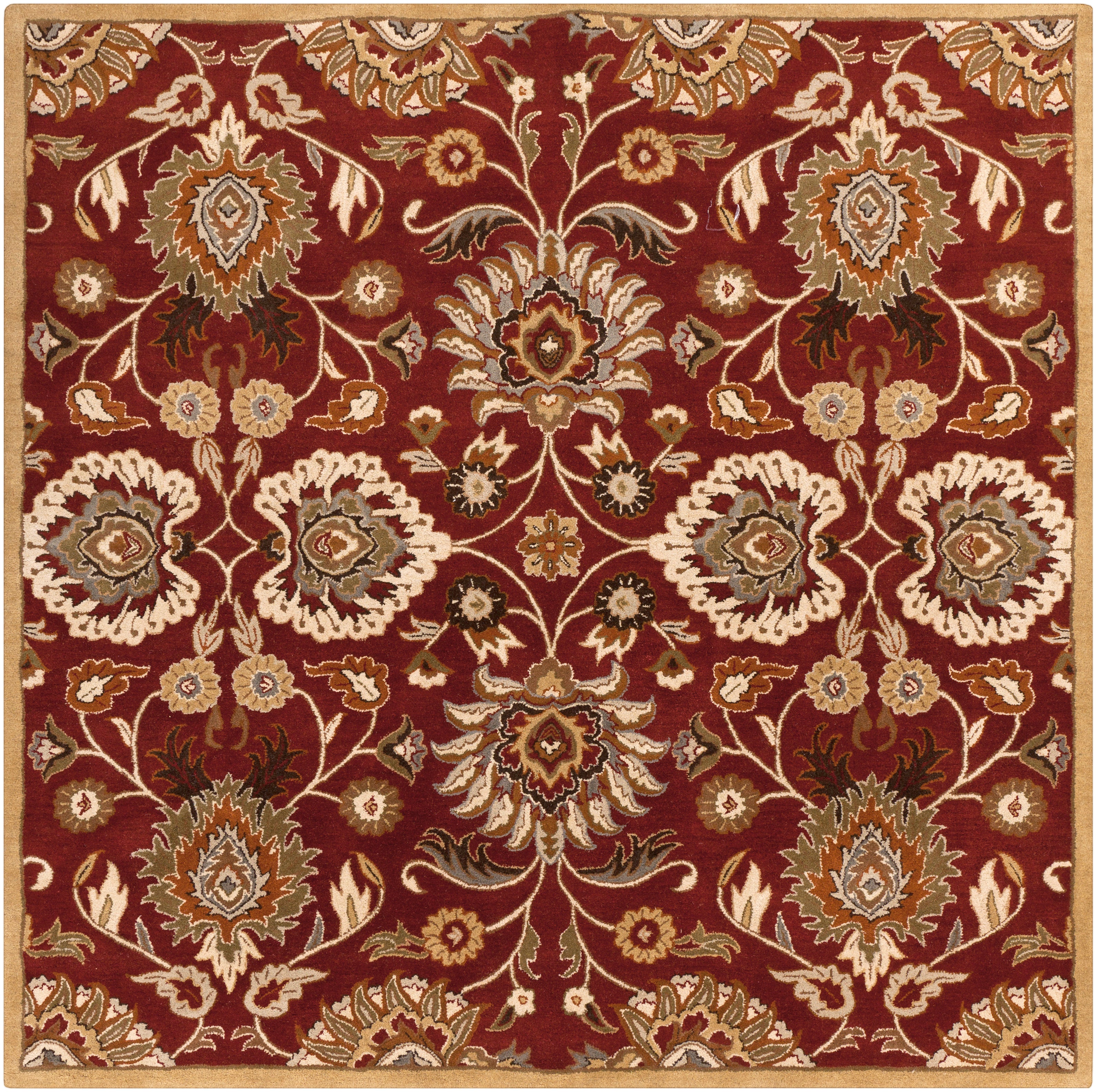 LIVABLISS Caesar CAE-1061 Dark-Red Area Rug
