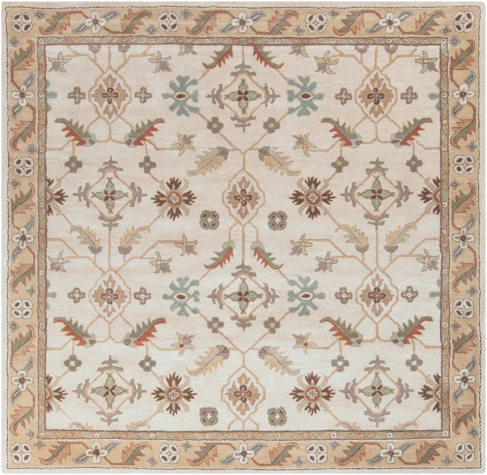 Caesar CAE-1084 Beige Area Rug by LIVABLISS