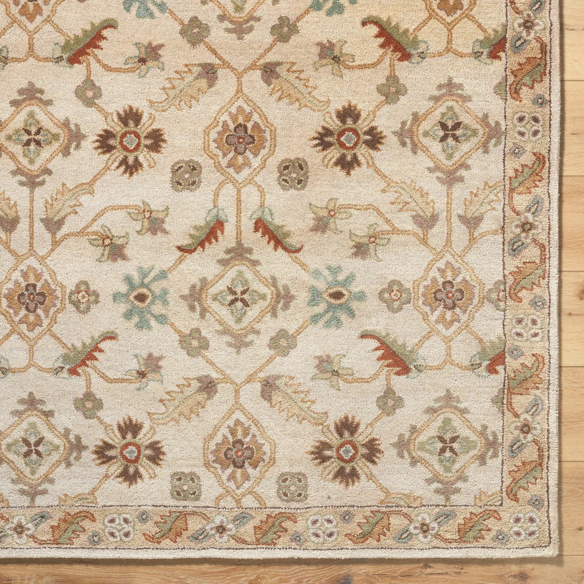 Caesar CAE-1084 Beige Area Rug by LIVABLISS