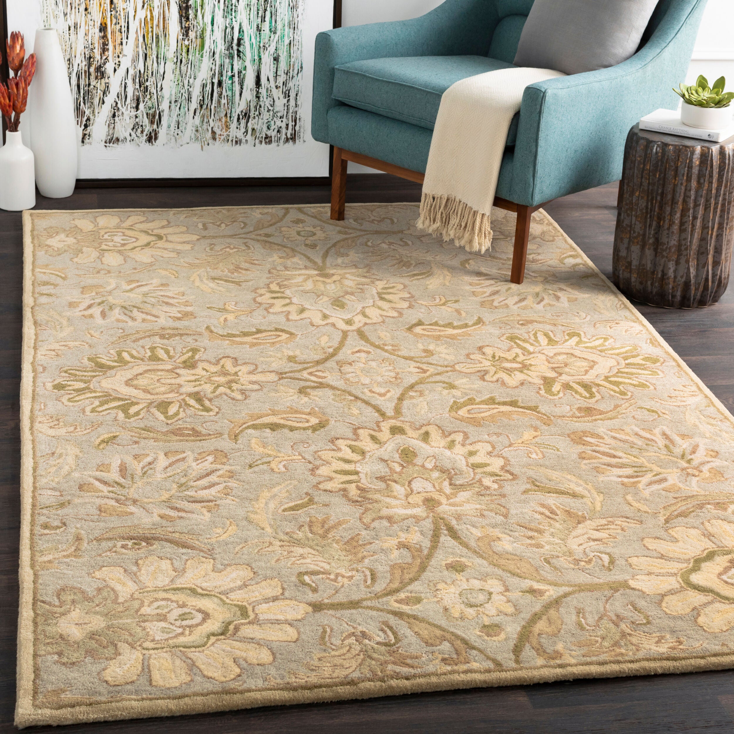 LIVABLISS Caesar CAE-1111 Sage Hand Tufted Area Rug