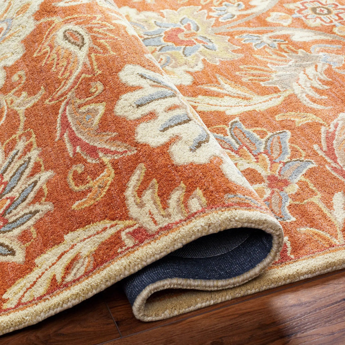 Caesar CAE-1112 Terracotta Area Rug by LIVABLISS
