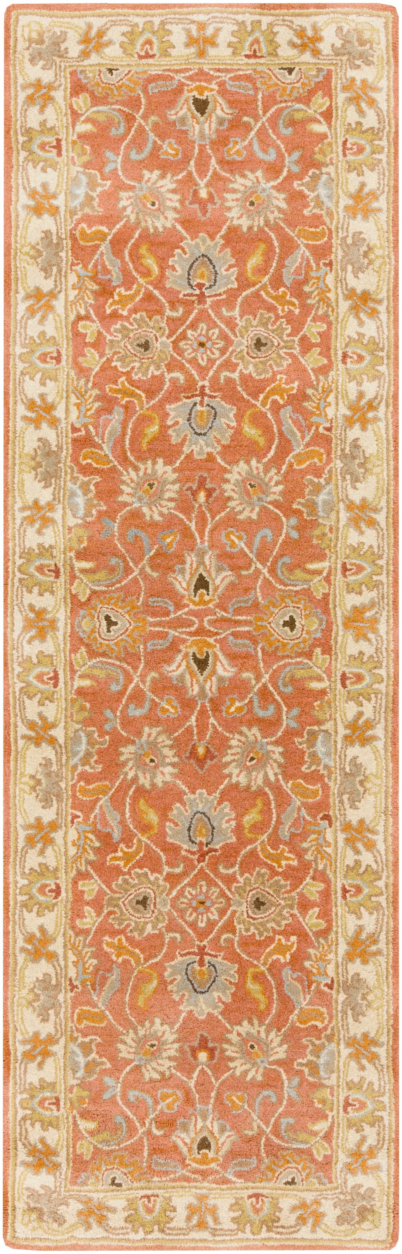 Caesar CAE-1124 Rust Area Rug by LIVABLISS