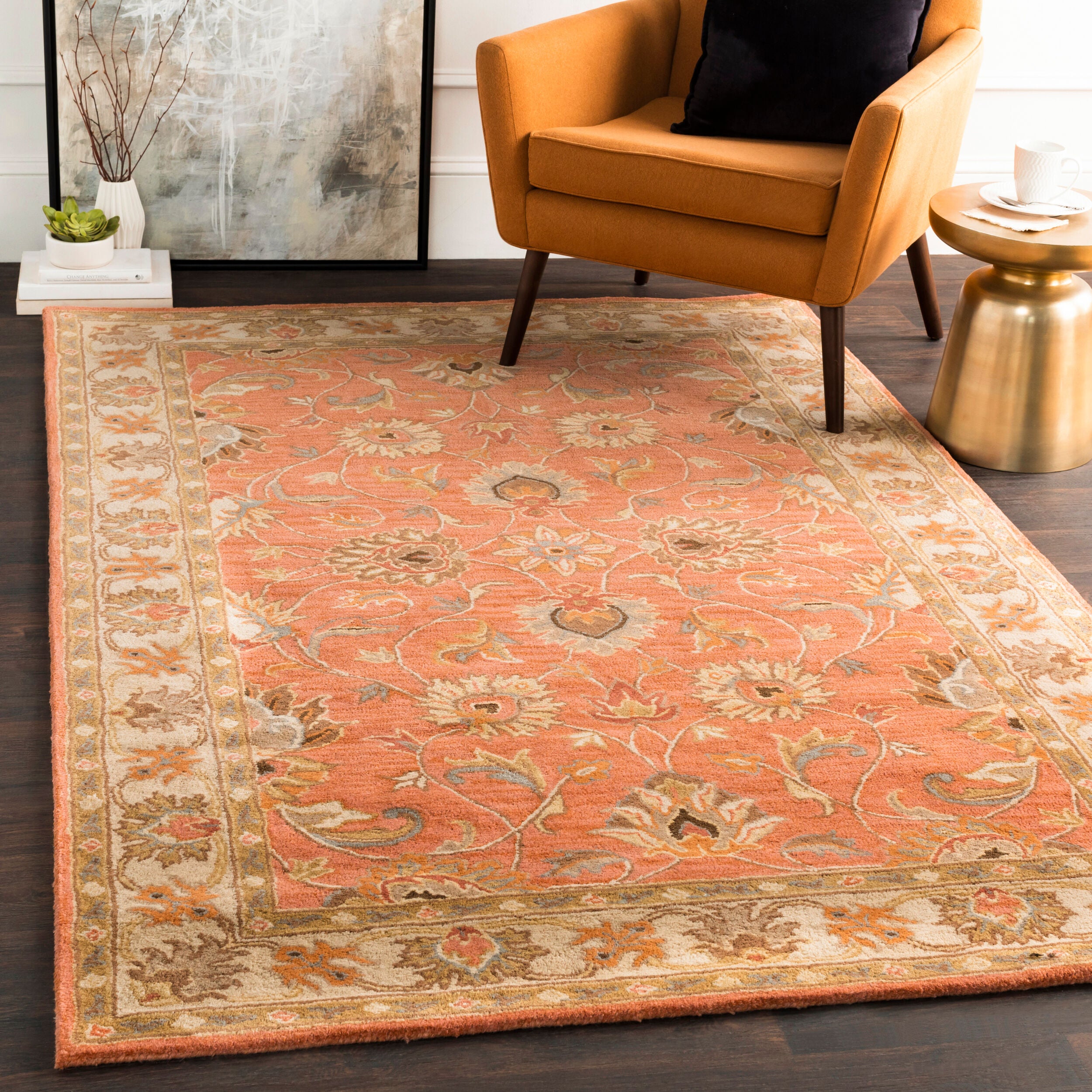 LIVABLISS Caesar CAE-1124 Rust Area Rug