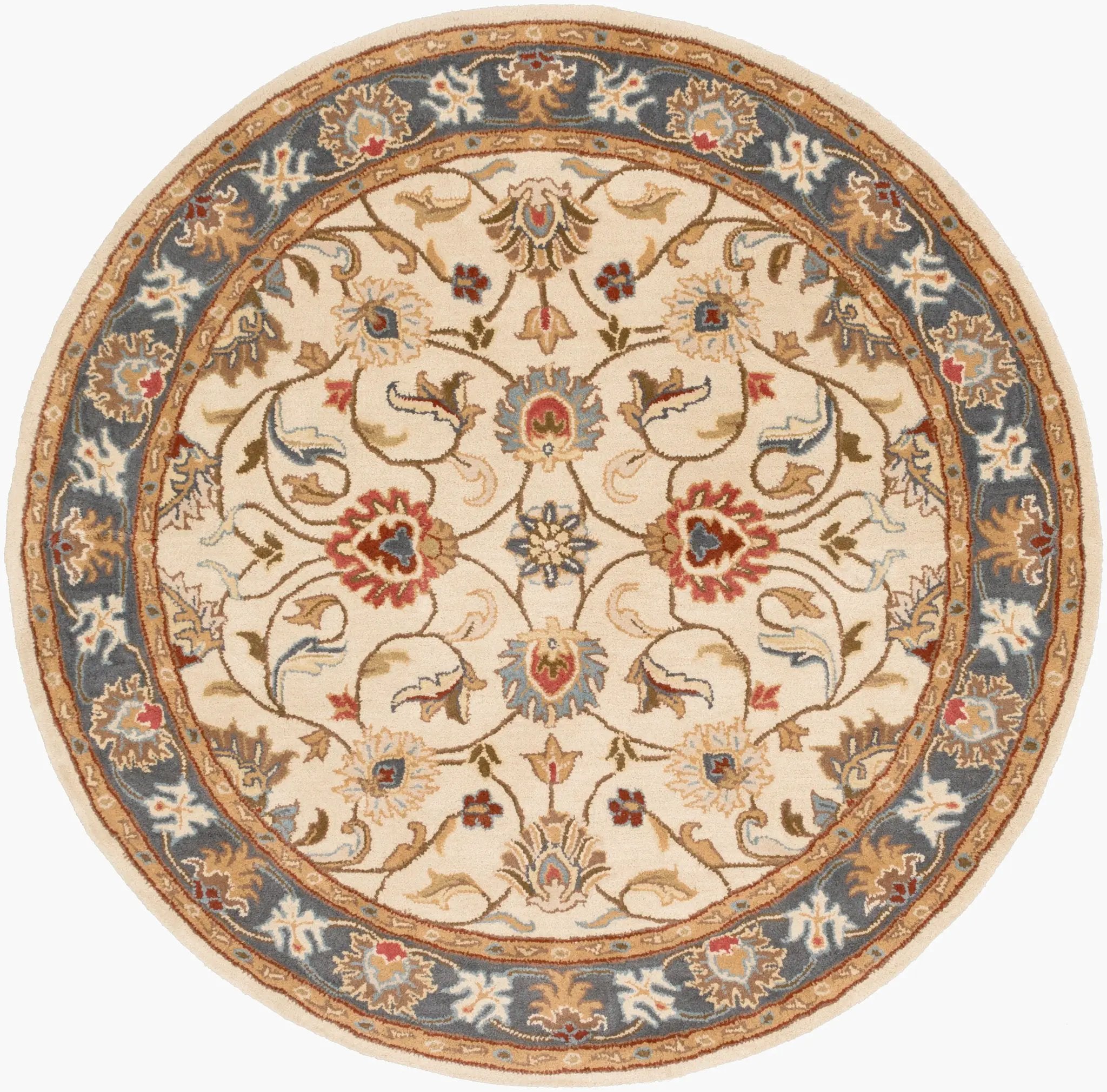 Caesar CAE-1125 Beige Area Rug by LIVABLISS