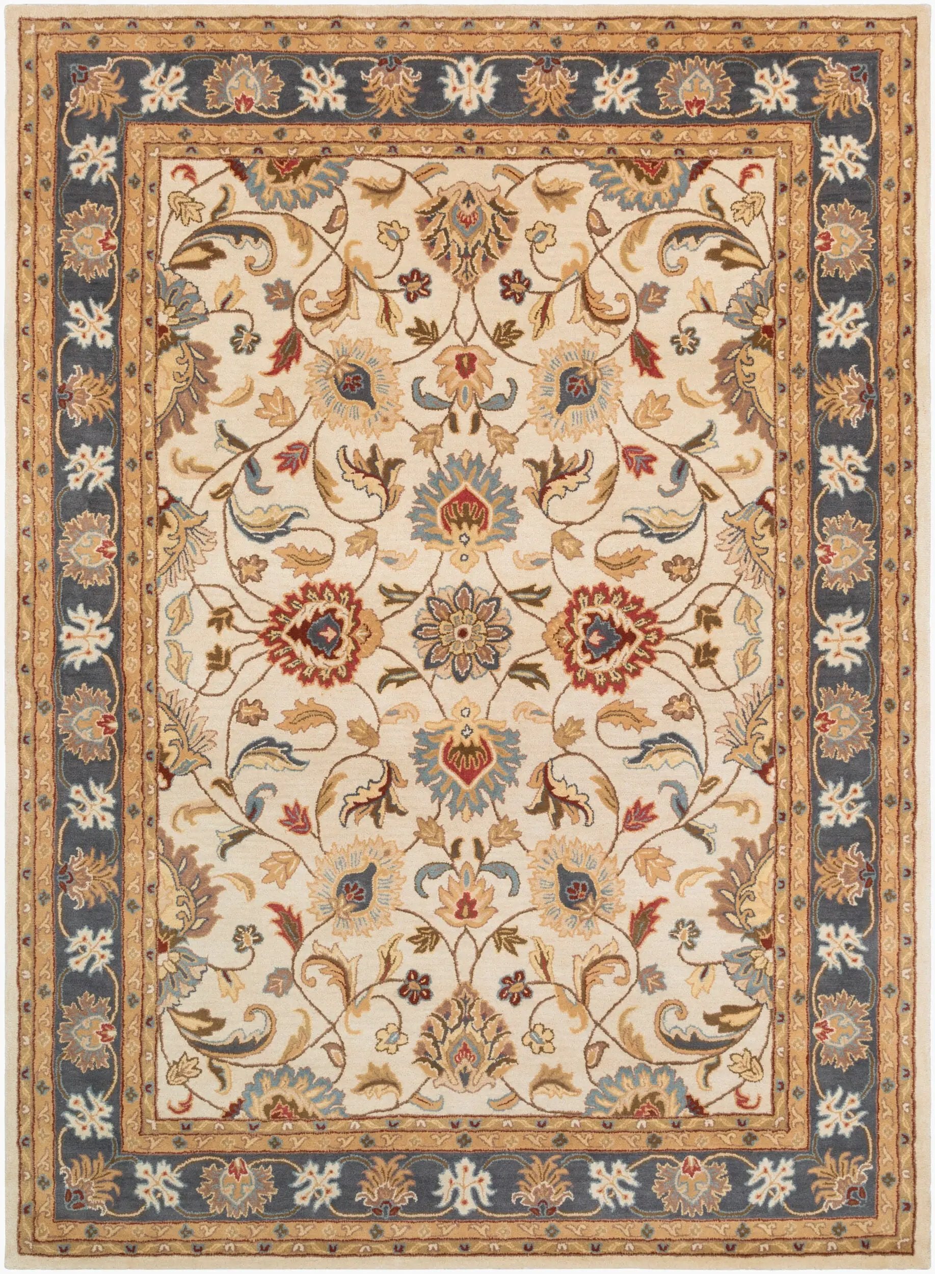 Caesar CAE-1125 Beige Area Rug by LIVABLISS