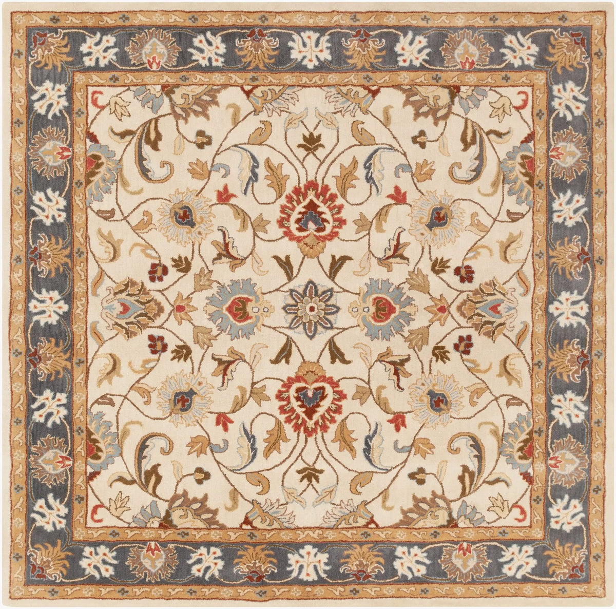Caesar CAE-1125 Beige Area Rug by LIVABLISS