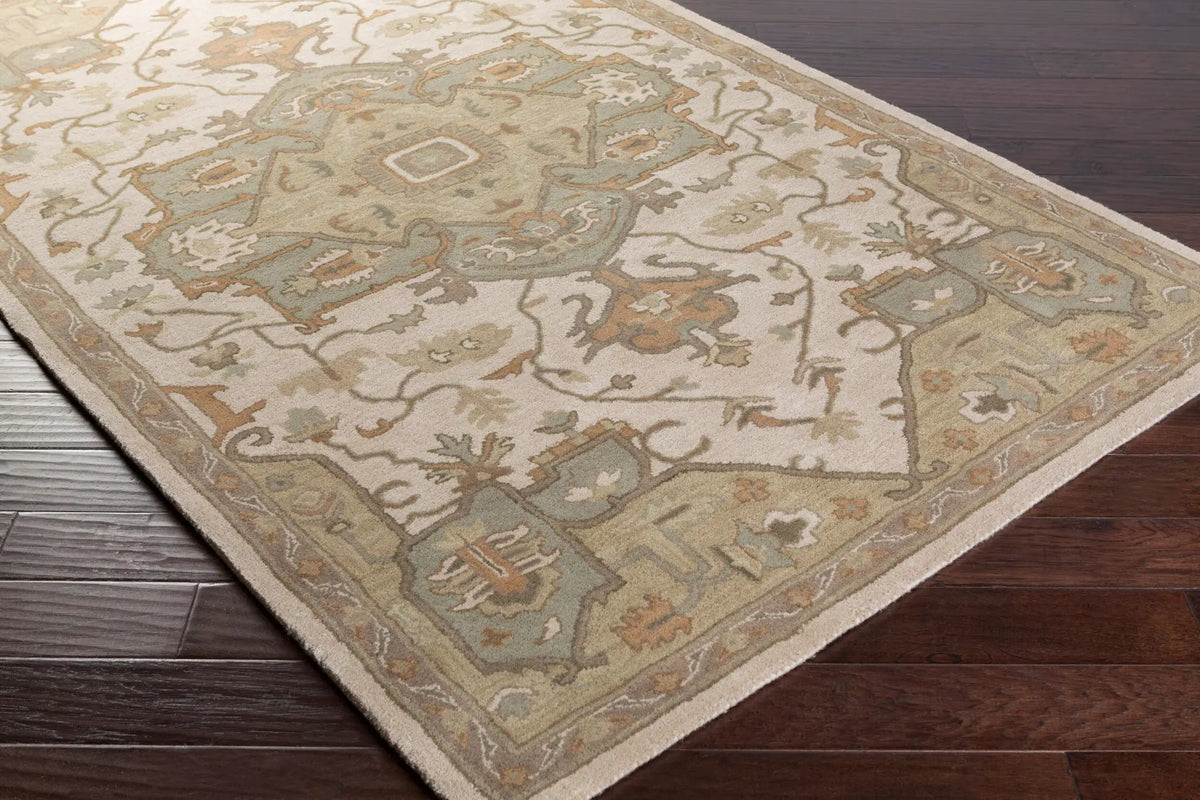 Caesar CAE-1143 Beige Area Rug by LIVABLISS
