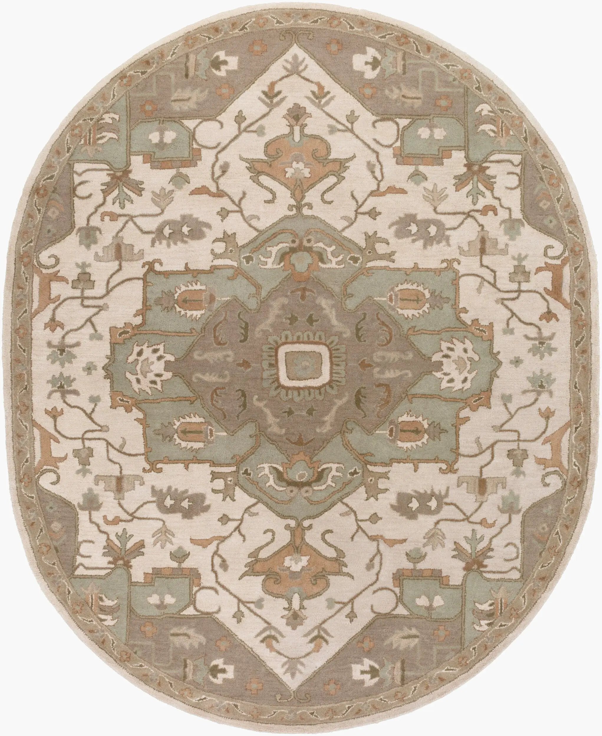 Caesar CAE-1143 Beige Area Rug by LIVABLISS