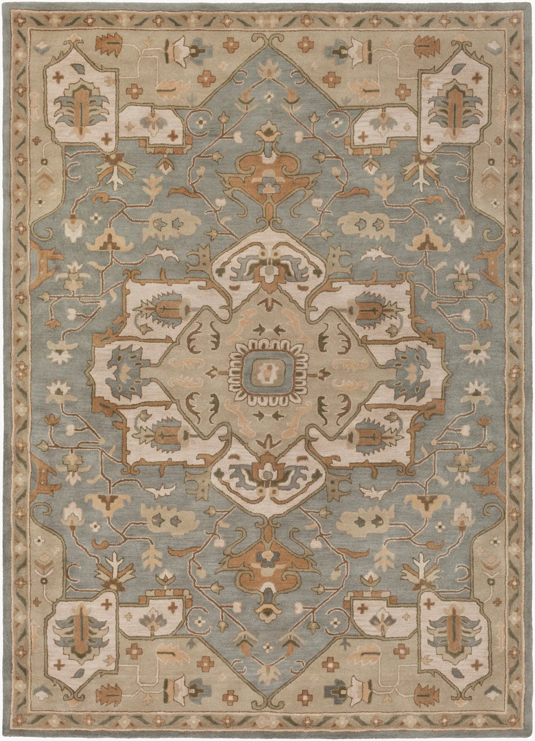 Caesar CAE-1144 Medium-Gray Area Rug by LIVABLISS