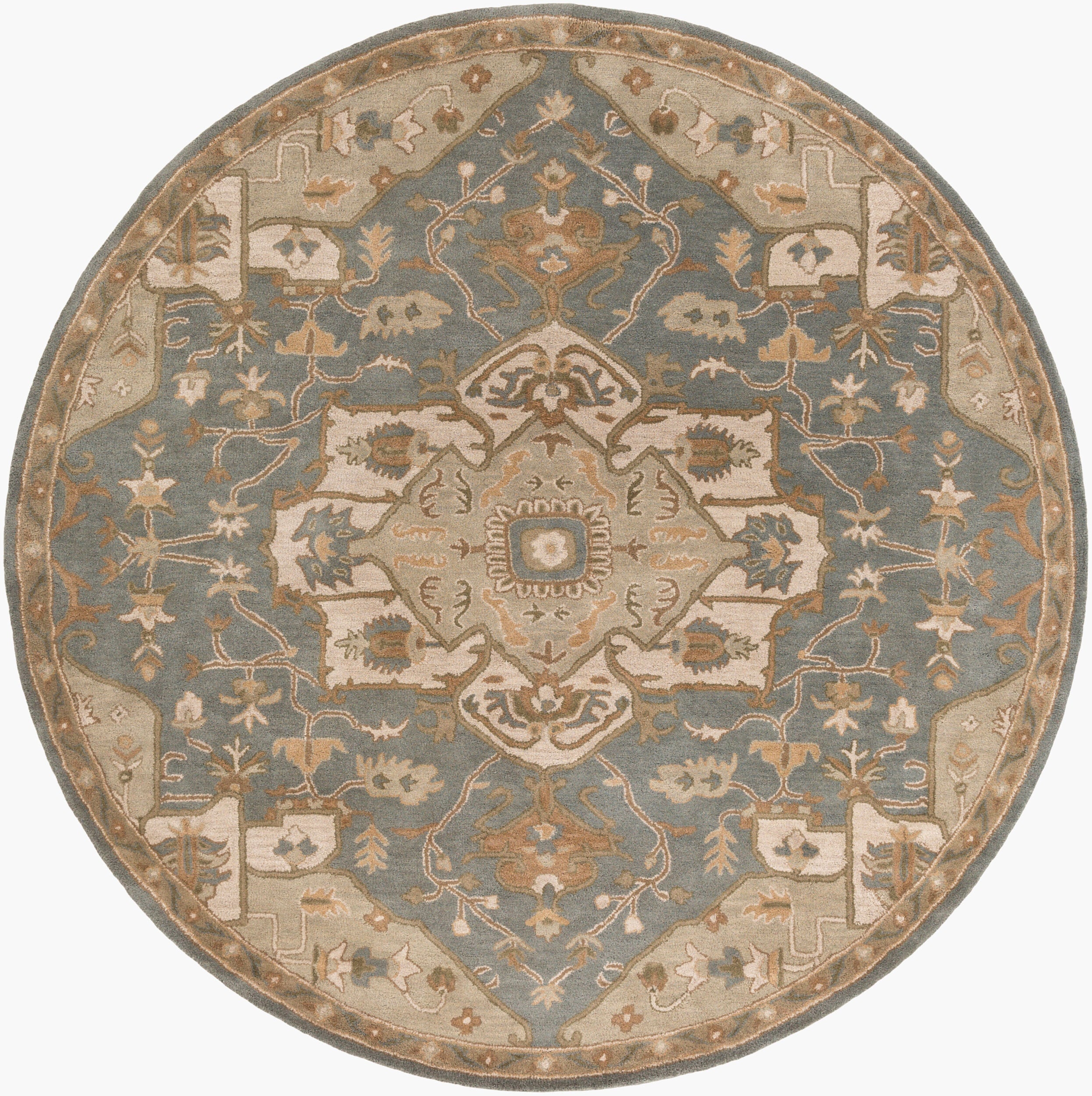 LIVABLISS Caesar CAE-1144 Medium Gray Hand Tufted Area Rug