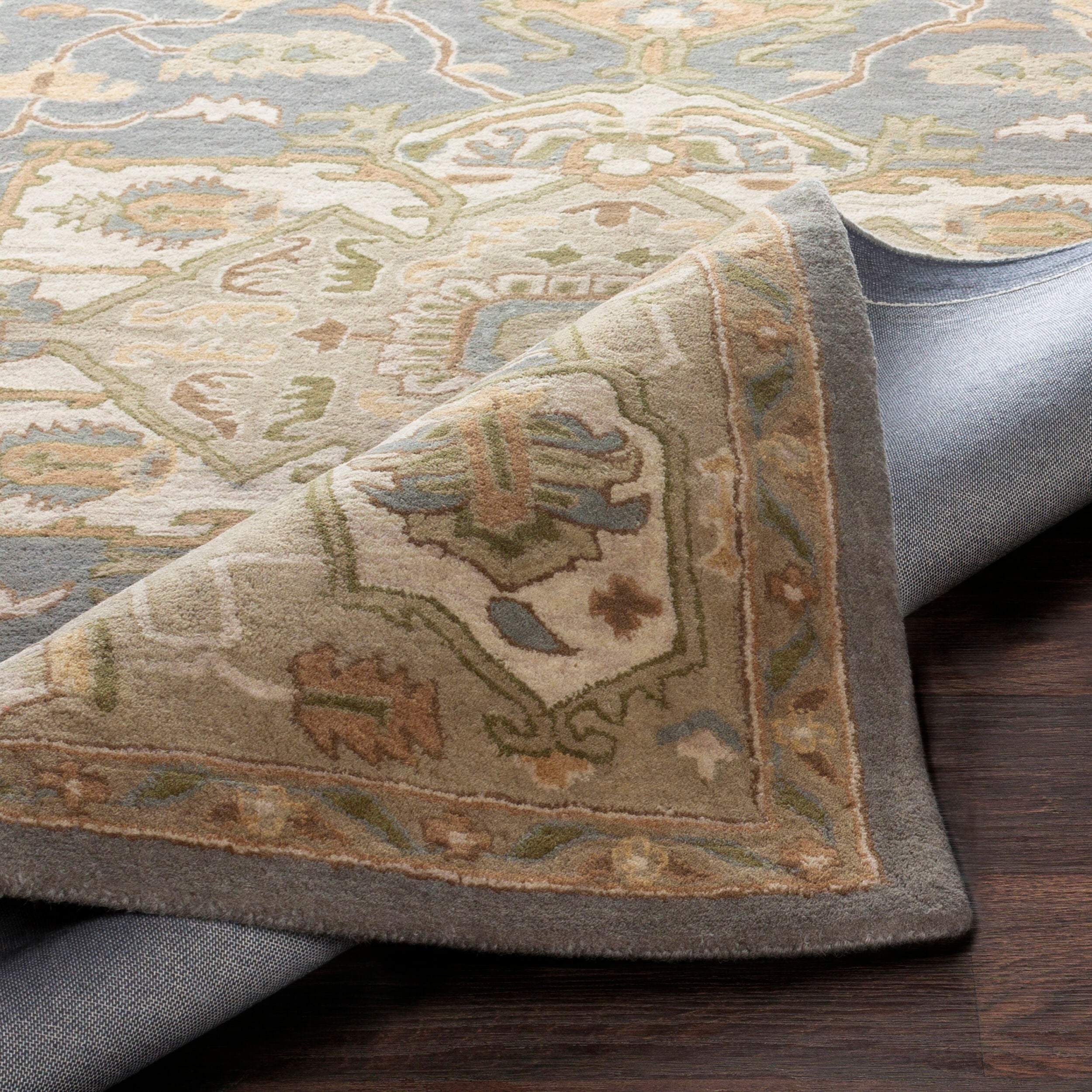 LIVABLISS Caesar CAE-1144 Medium Gray Hand Tufted Area Rug