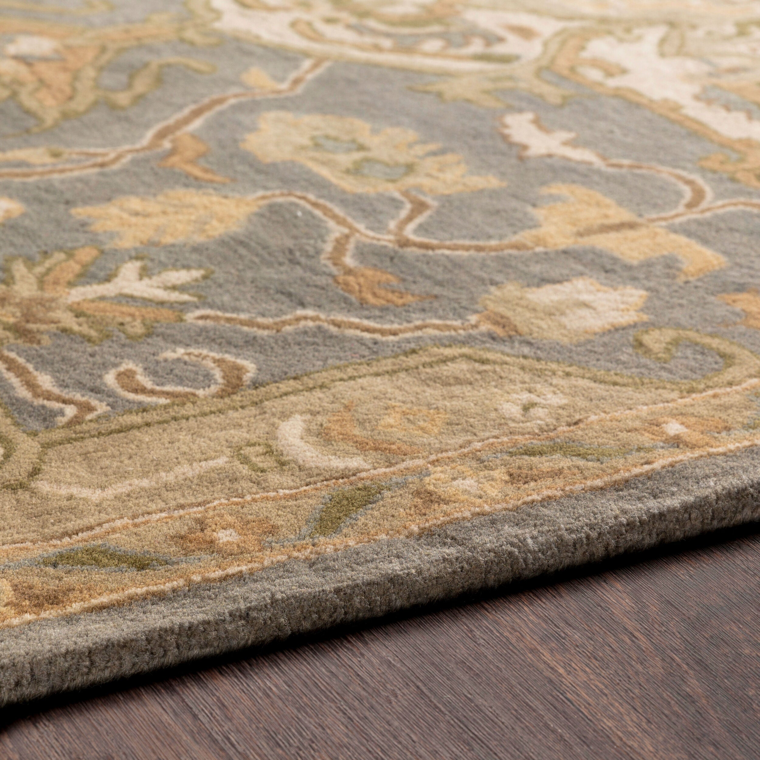 LIVABLISS Caesar CAE-1144 Medium Gray Hand Tufted Area Rug