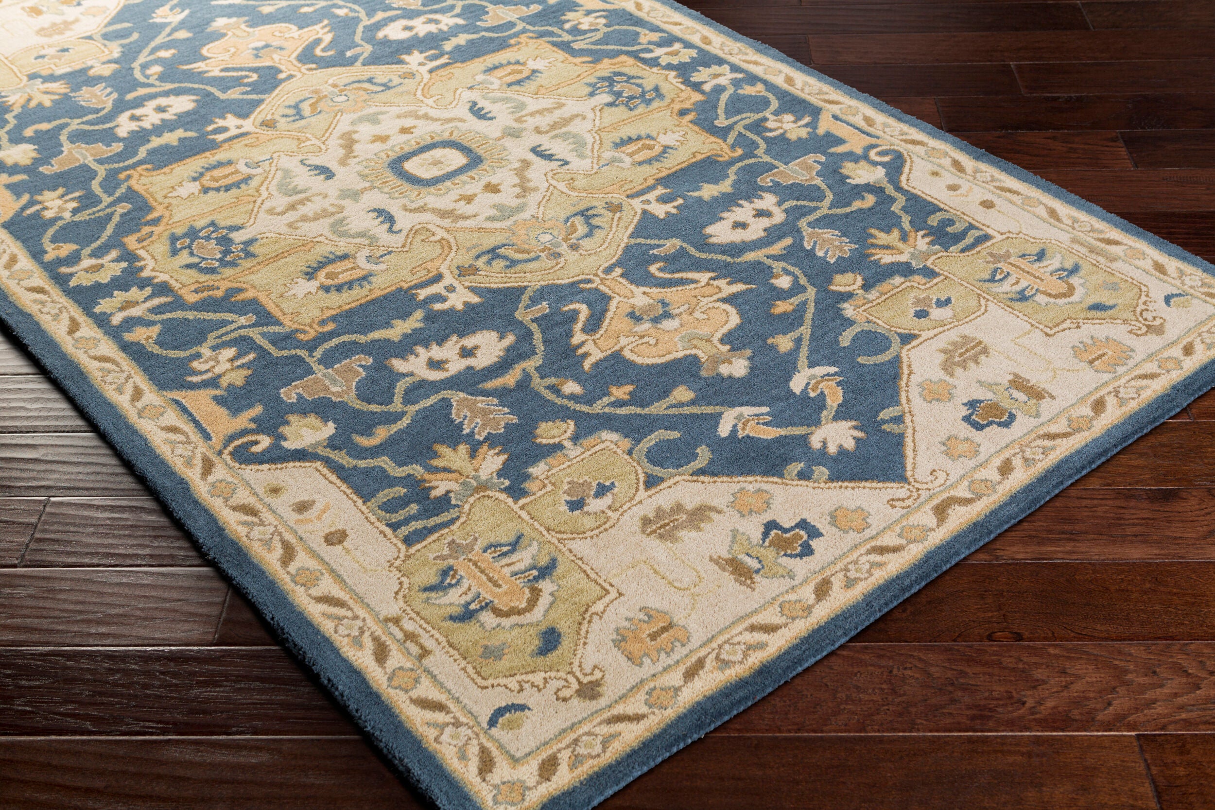 LIVABLISS Caesar CAE-1145 Ink-Blue Hand Tufted Area Rug