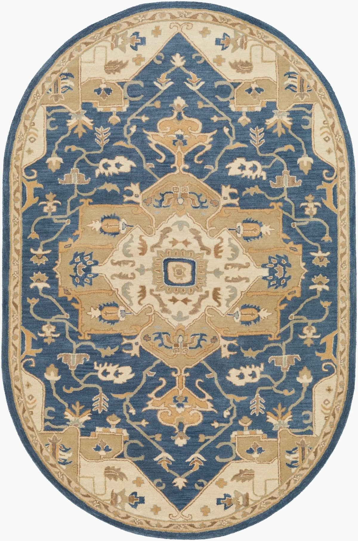 Caesar CAE-1145 Ink-Blue Area Rug by LIVABLISS