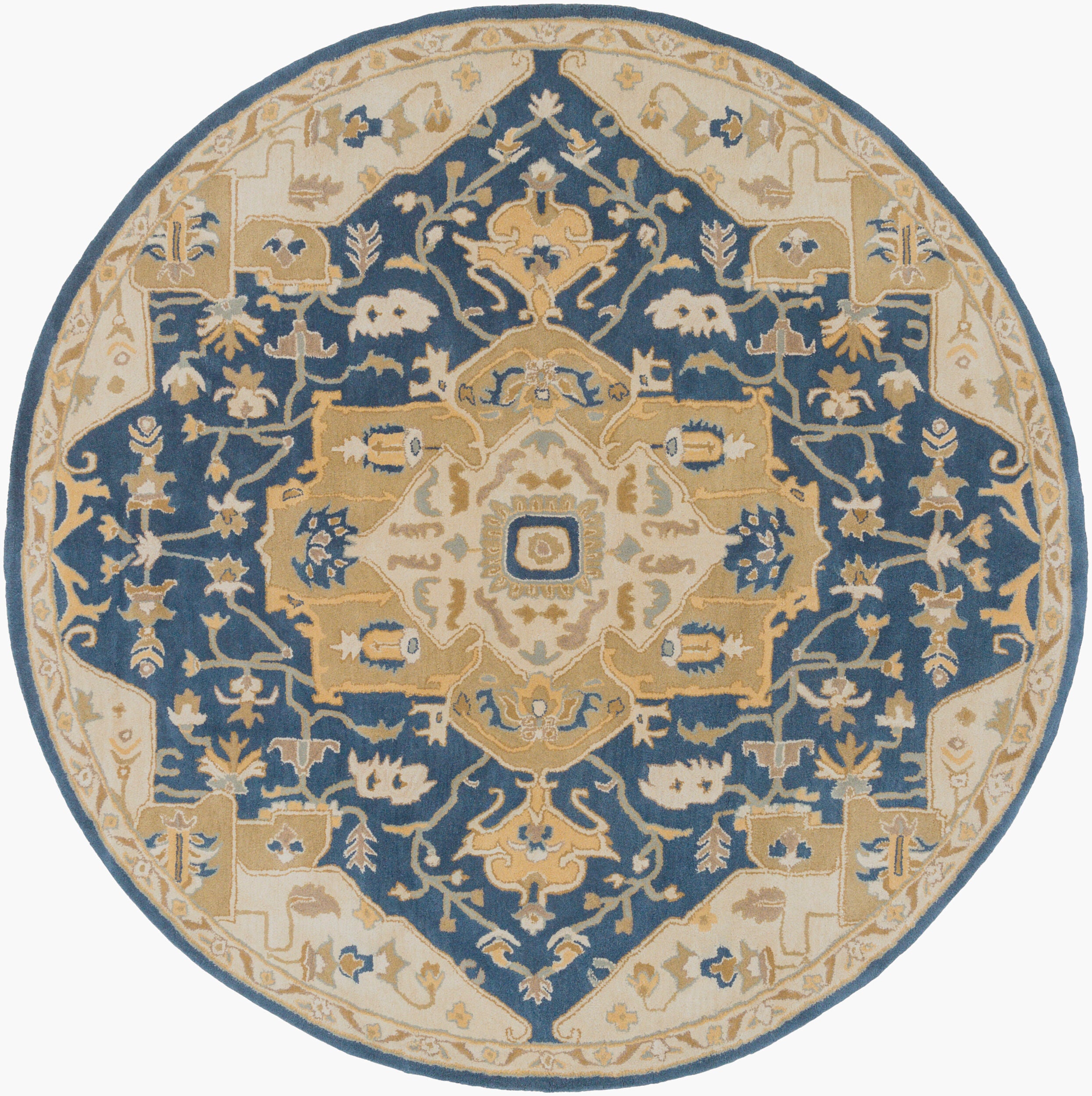 LIVABLISS Caesar CAE-1145 Ink-Blue Hand Tufted Area Rug