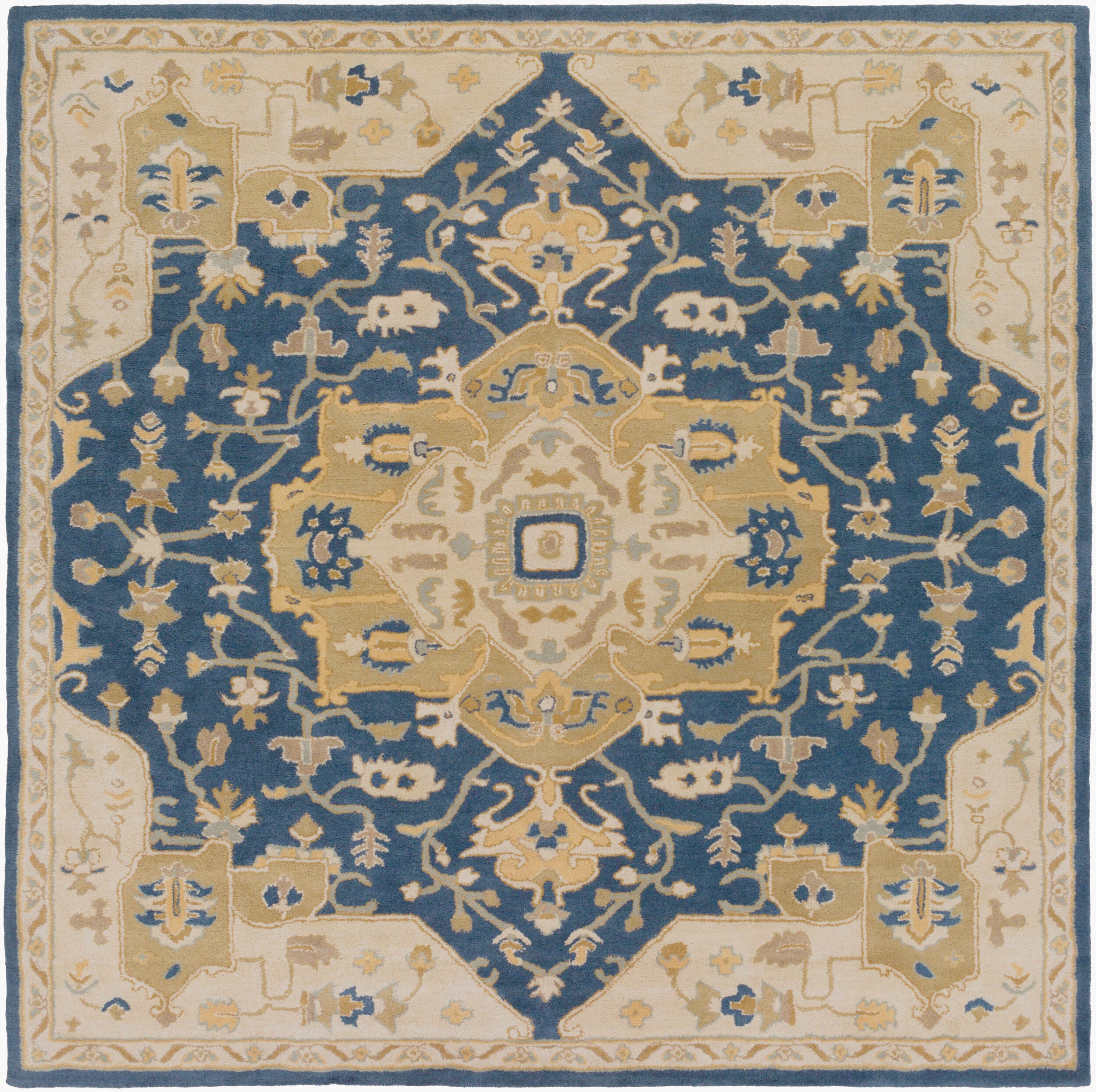 LIVABLISS Caesar CAE-1145 Ink-Blue Hand Tufted Area Rug