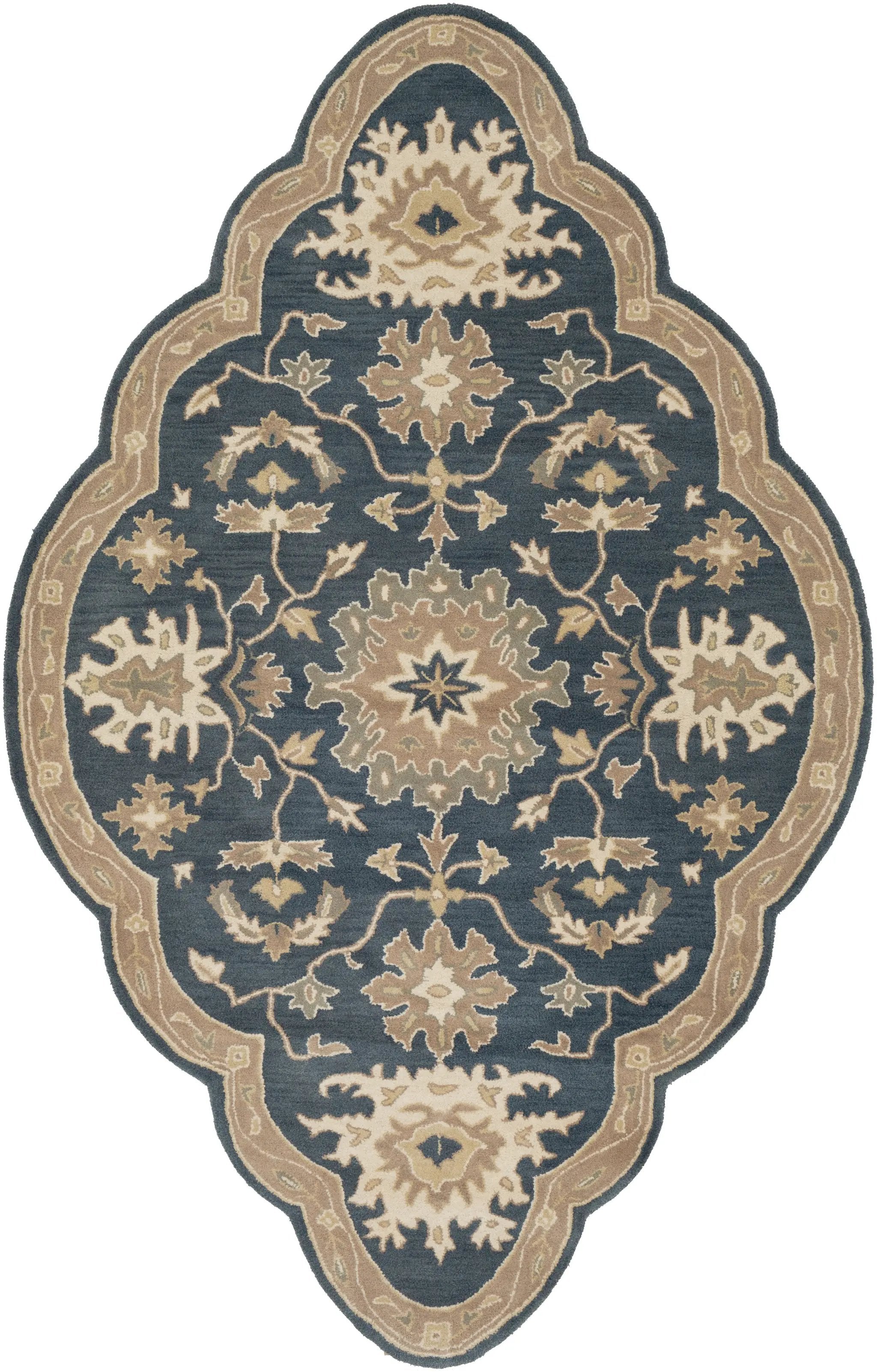 Caesar CAE-1154 Navy Area Rug by LIVABLISS