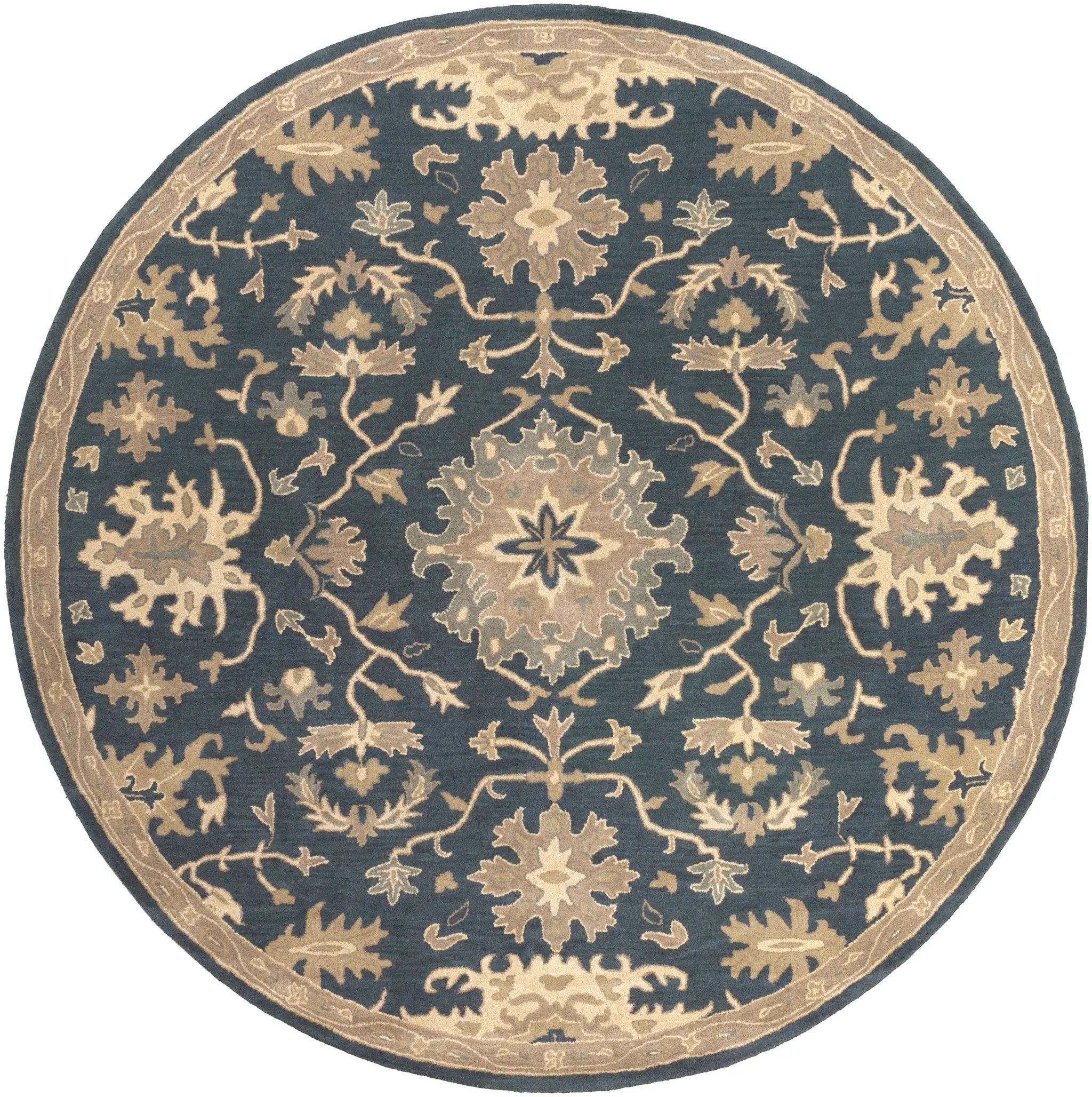 Caesar CAE-1154 Navy Area Rug by LIVABLISS