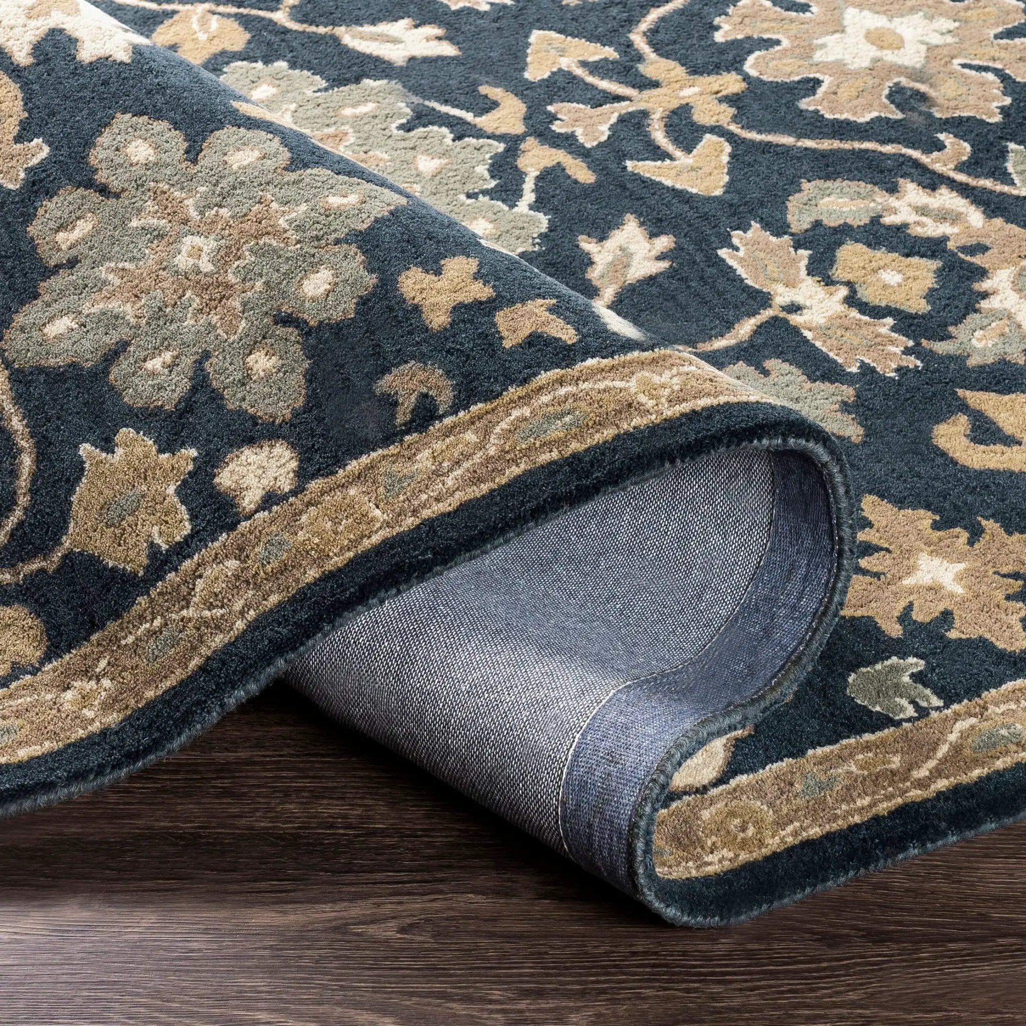Caesar CAE-1154 Navy Area Rug by LIVABLISS