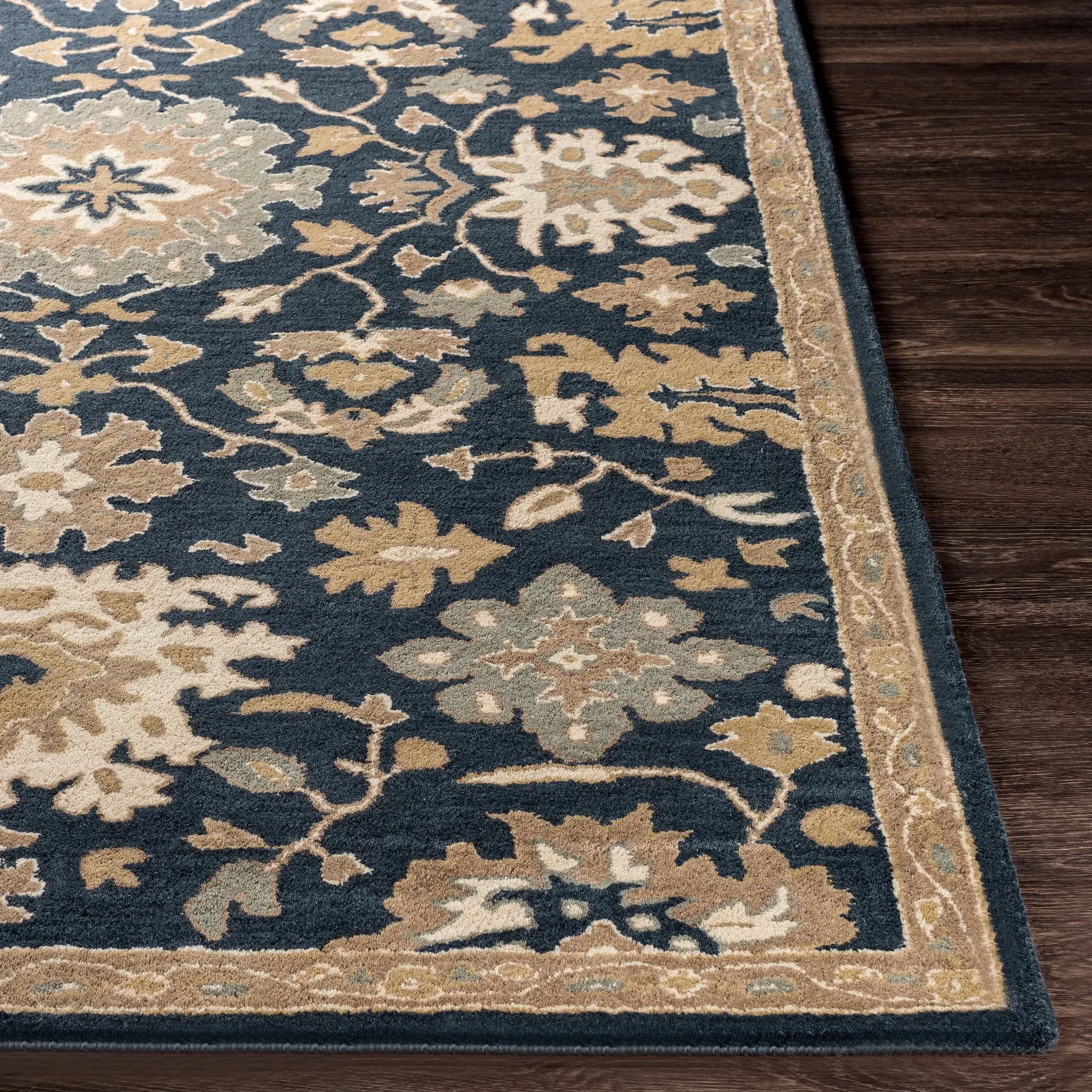 Caesar CAE-1154 Navy Area Rug by LIVABLISS