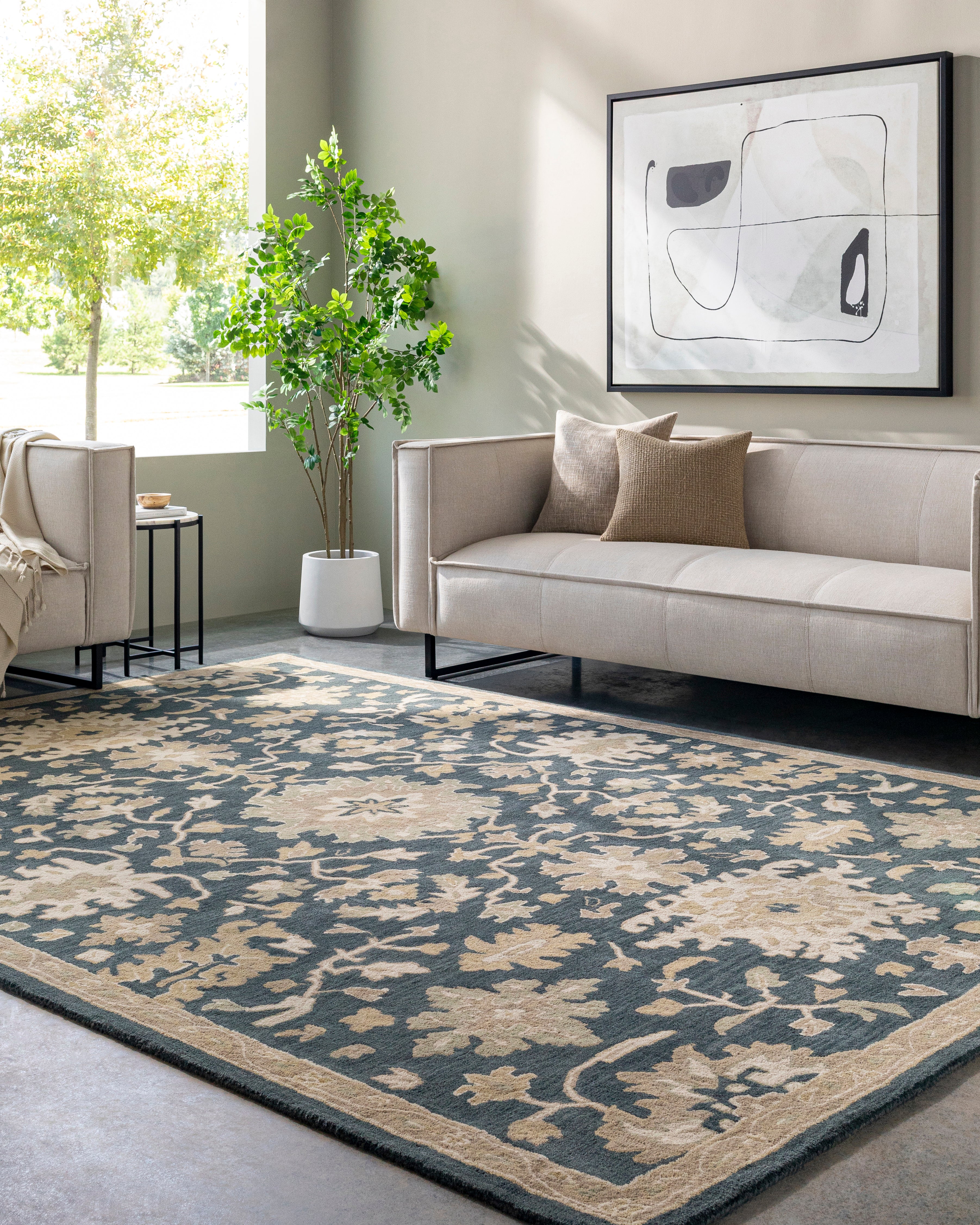 LIVABLISS Caesar CAE-1154 Navy Area Rug