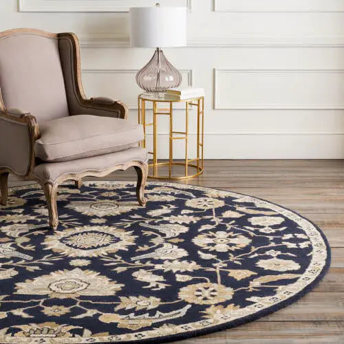 Caesar CAE-1164 Ink-Blue Area Rug by LIVABLISS