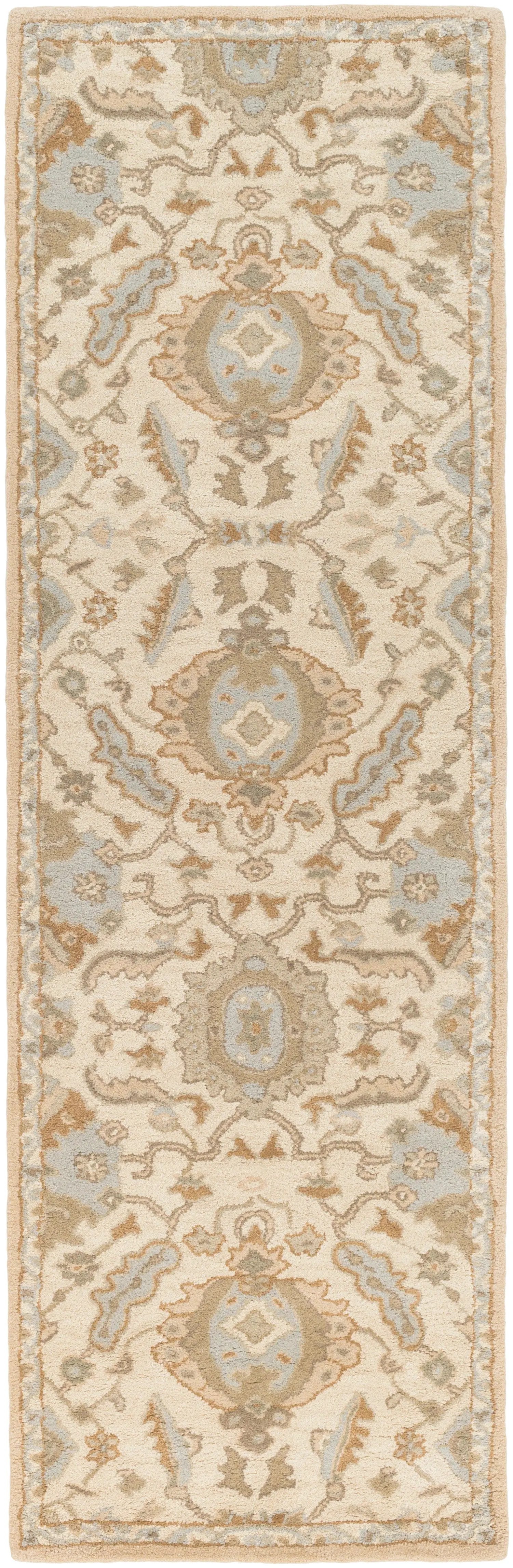 Caesar CAE-1166 Cream Area Rug by LIVABLISS