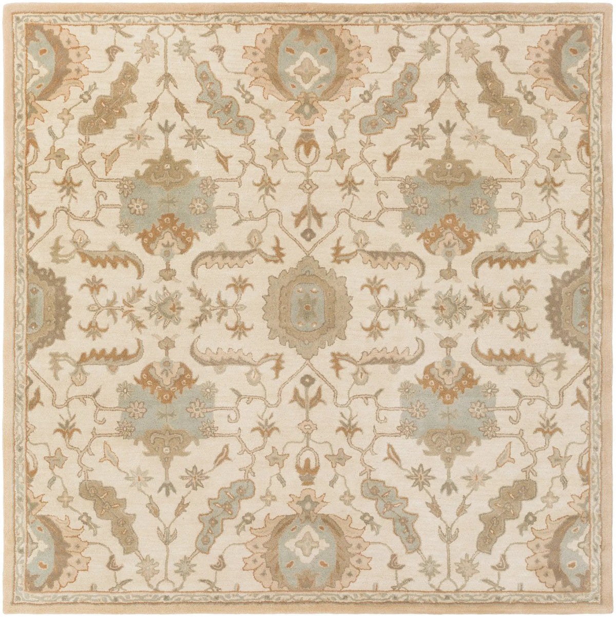 Caesar CAE-1166 Cream Area Rug by LIVABLISS
