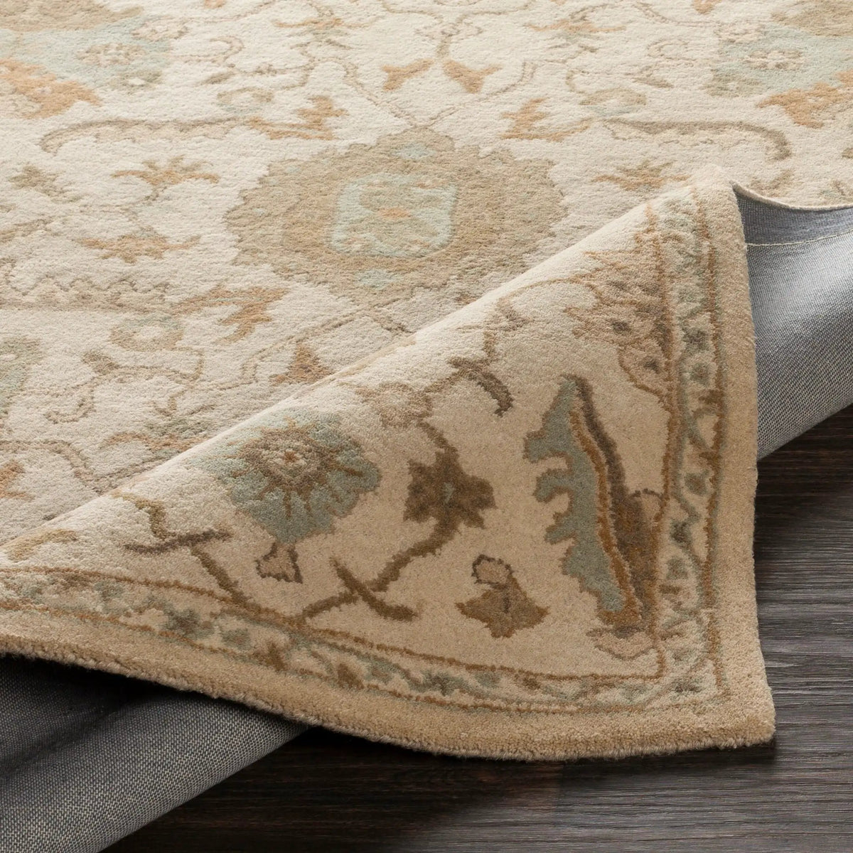 Caesar CAE-1166 Cream Area Rug by LIVABLISS