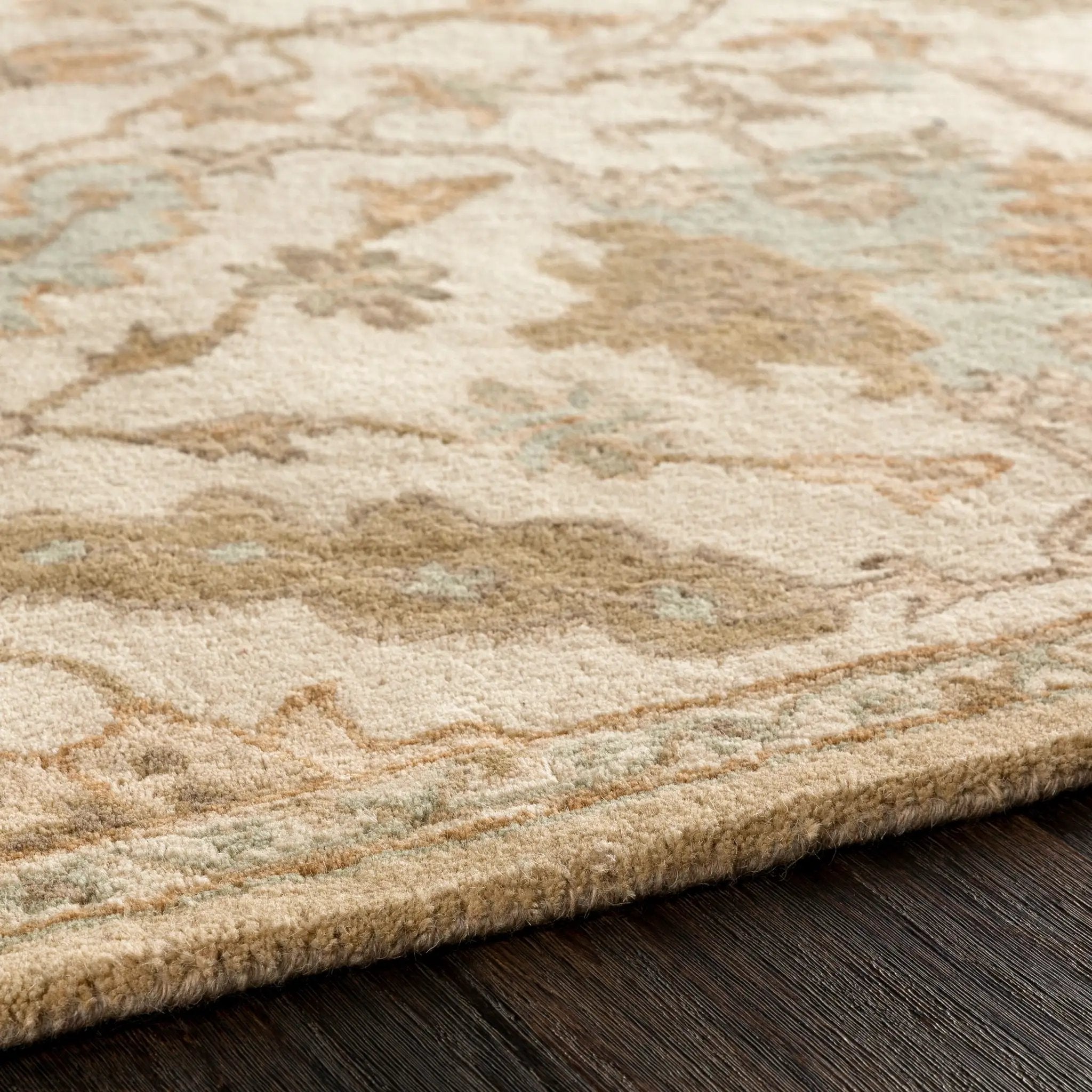 Caesar CAE-1166 Cream Area Rug by LIVABLISS