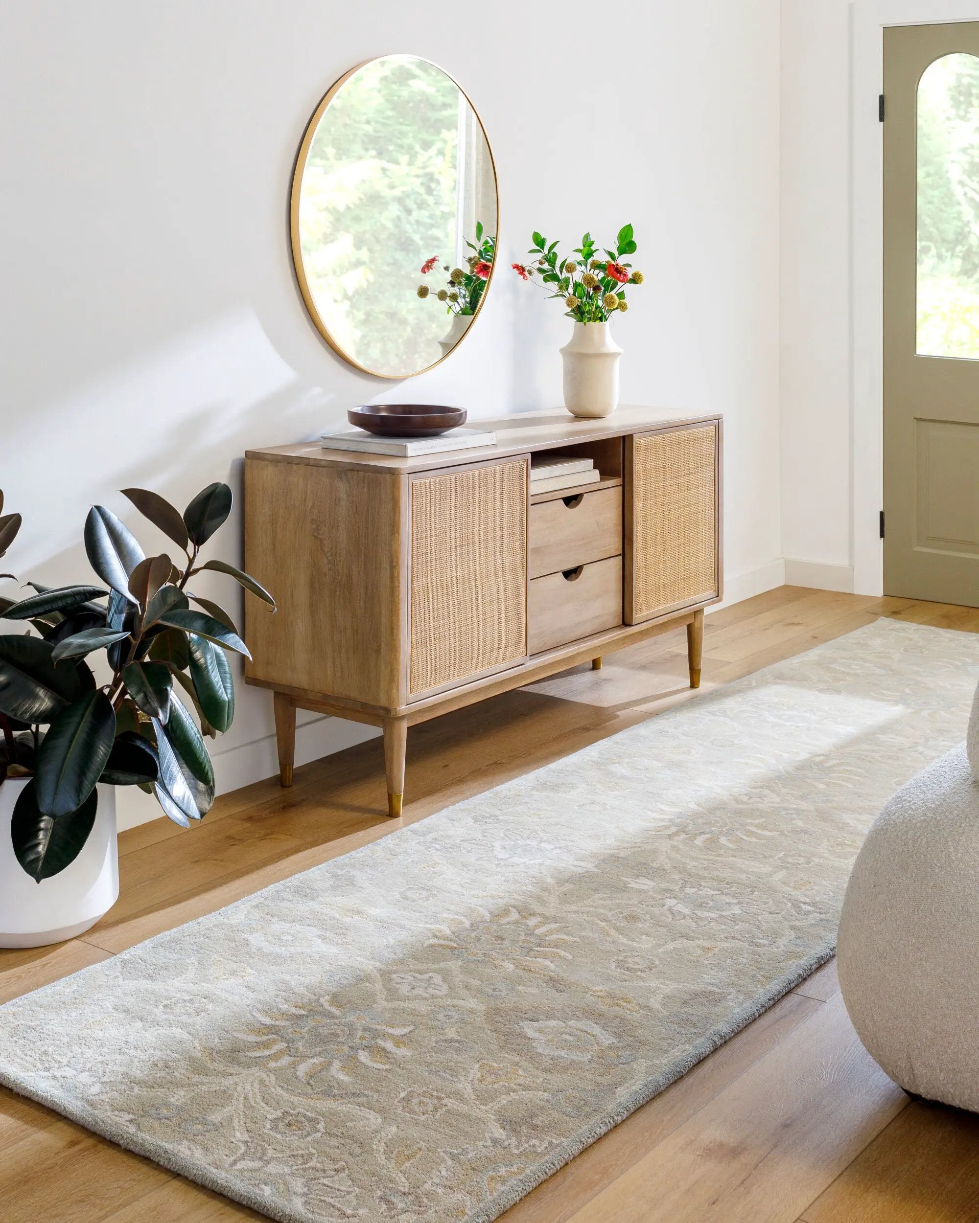 Caesar CAE-1192 Taupe Area Rug by LIVABLISS