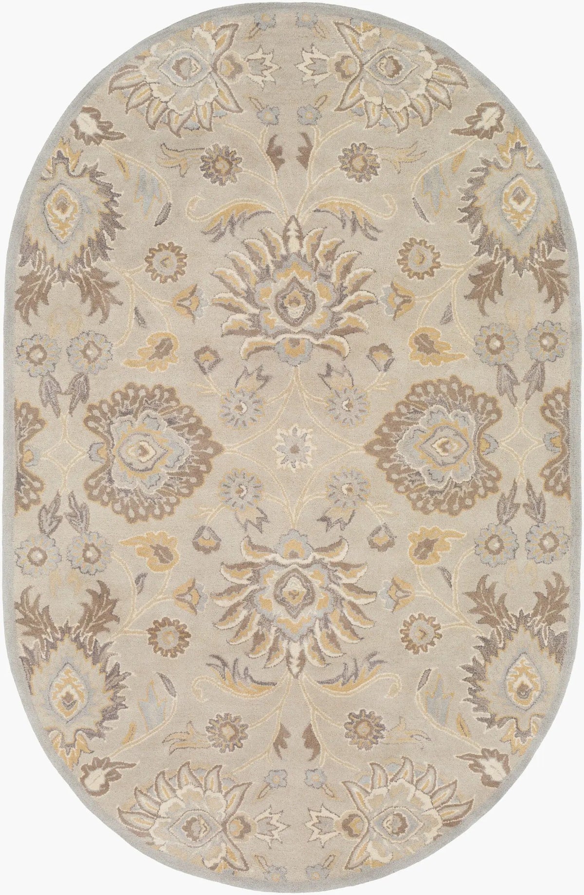 Caesar CAE-1192 Taupe Area Rug by LIVABLISS
