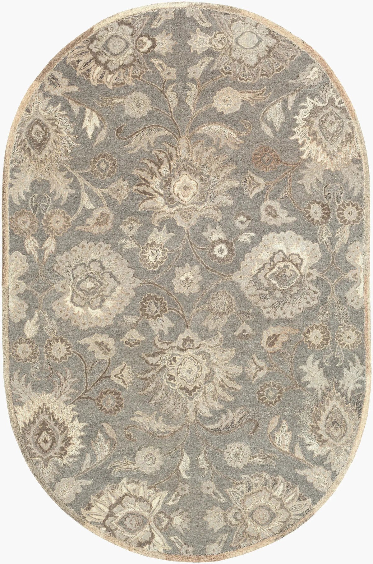 Caesar CAE-1195 Taupe Area Rug by LIVABLISS