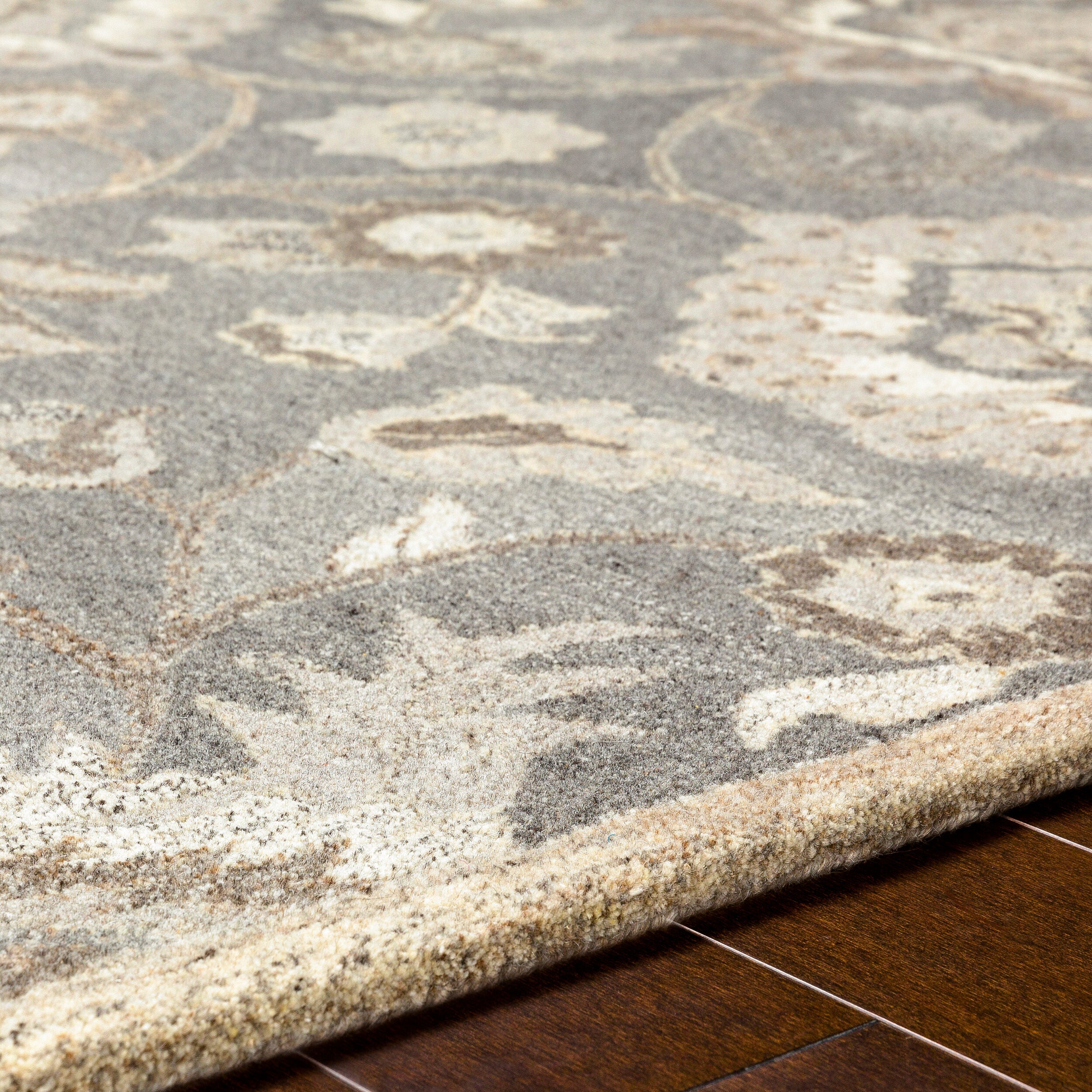 LIVABLISS Caesar CAE-1195 Taupe Hand Tufted Area Rug