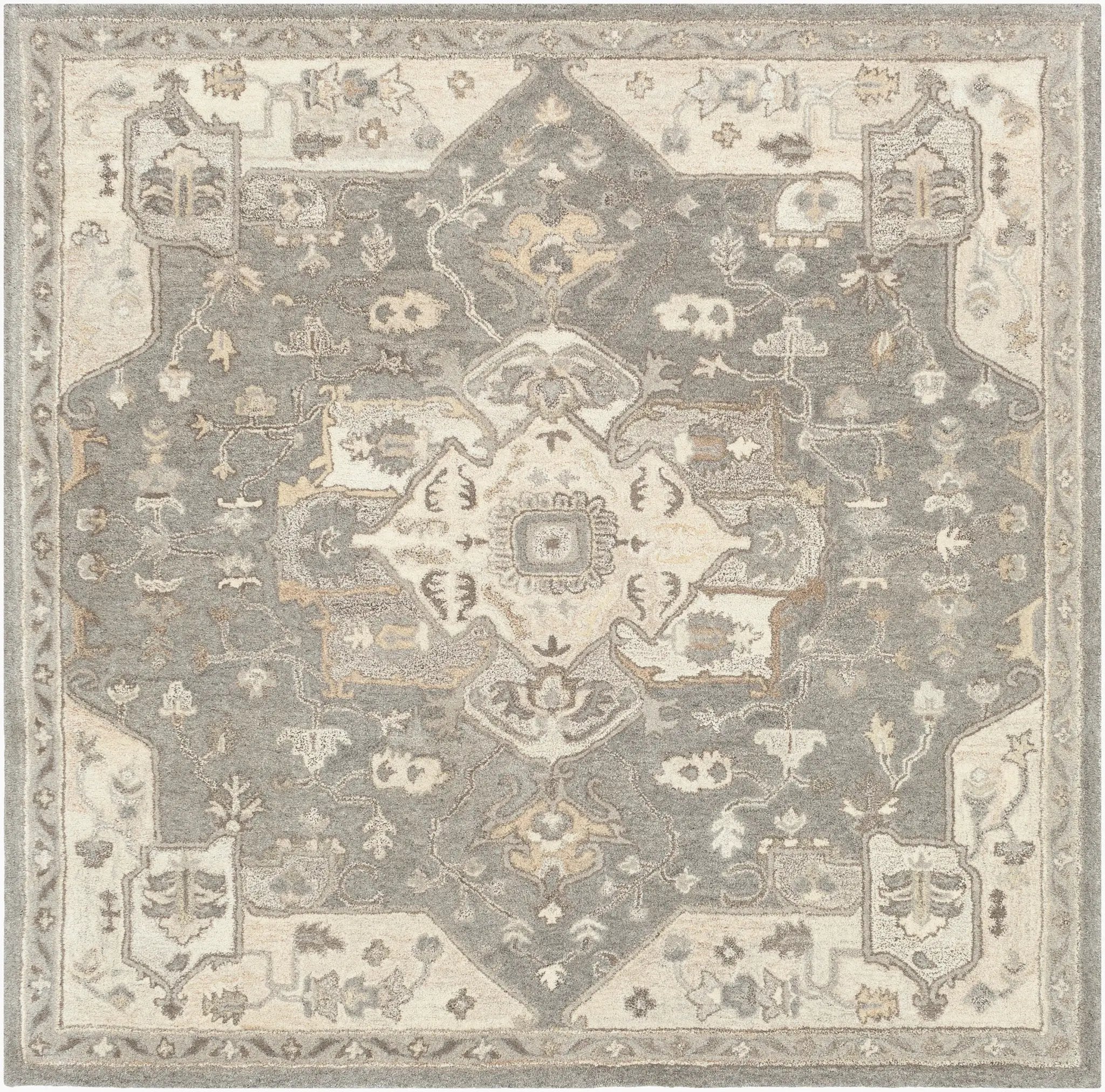 Caesar CAE-1196 Taupe Area Rug by LIVABLISS