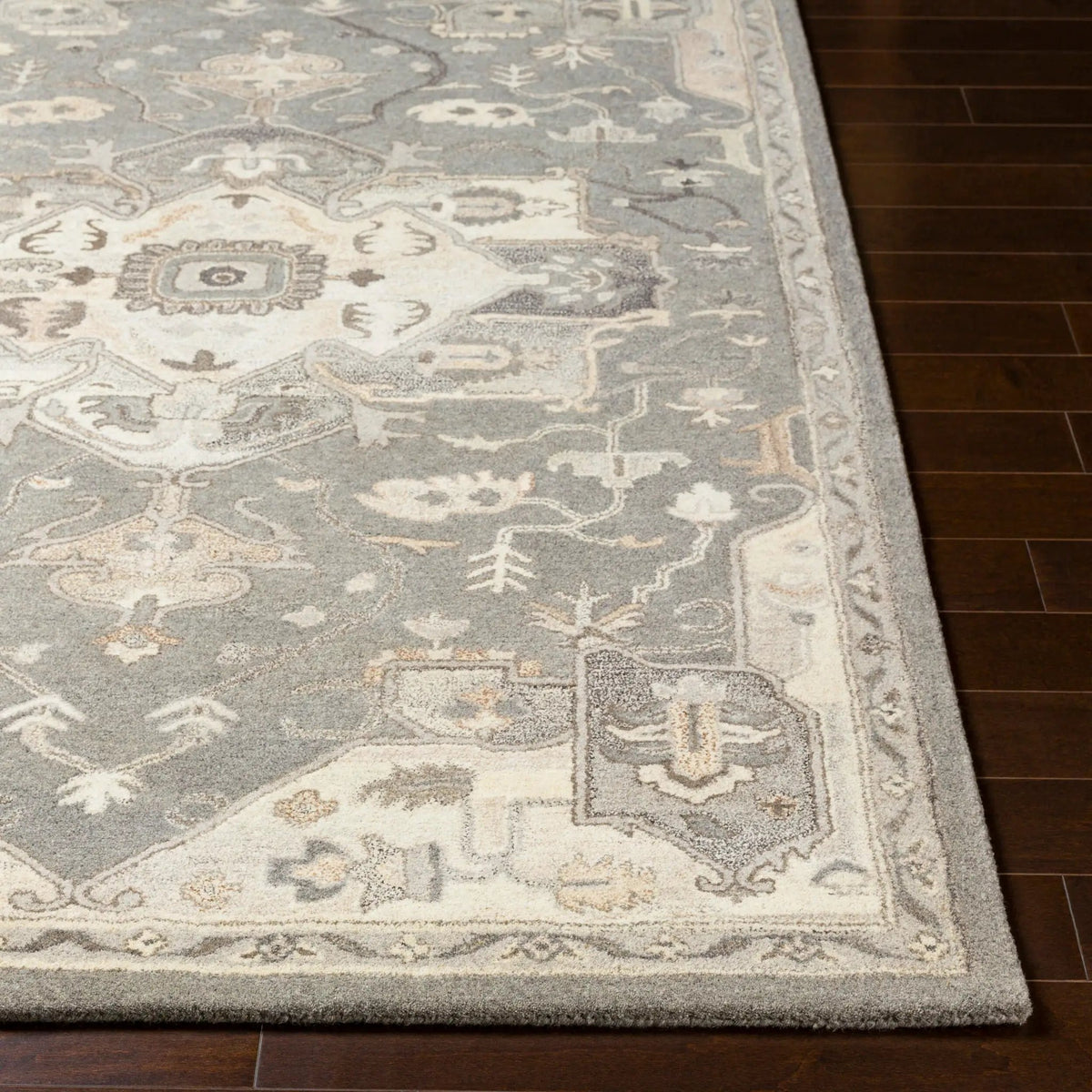 Caesar CAE-1196 Taupe Area Rug by LIVABLISS