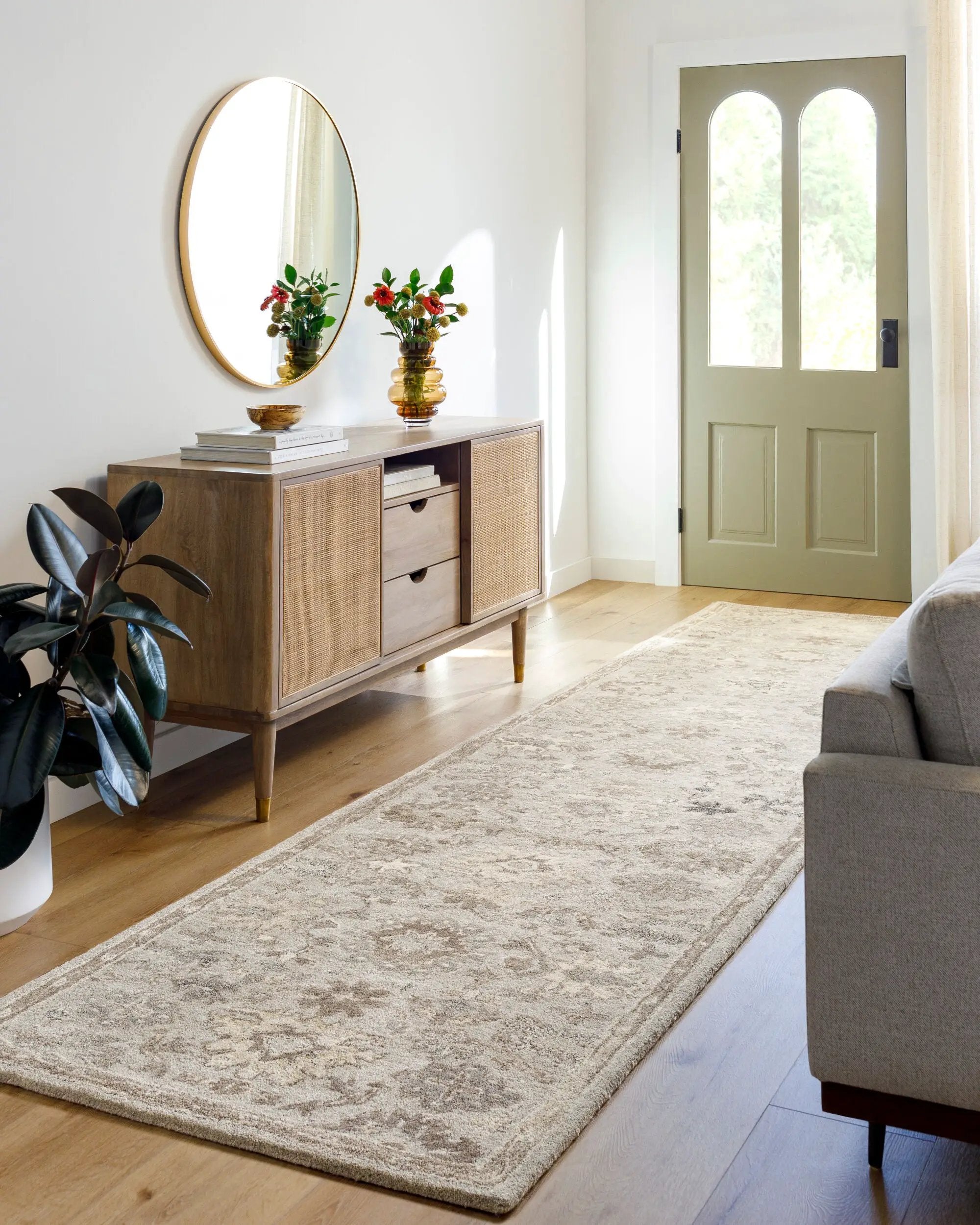 Caesar CAE-1197 Taupe Area Rug by LIVABLISS