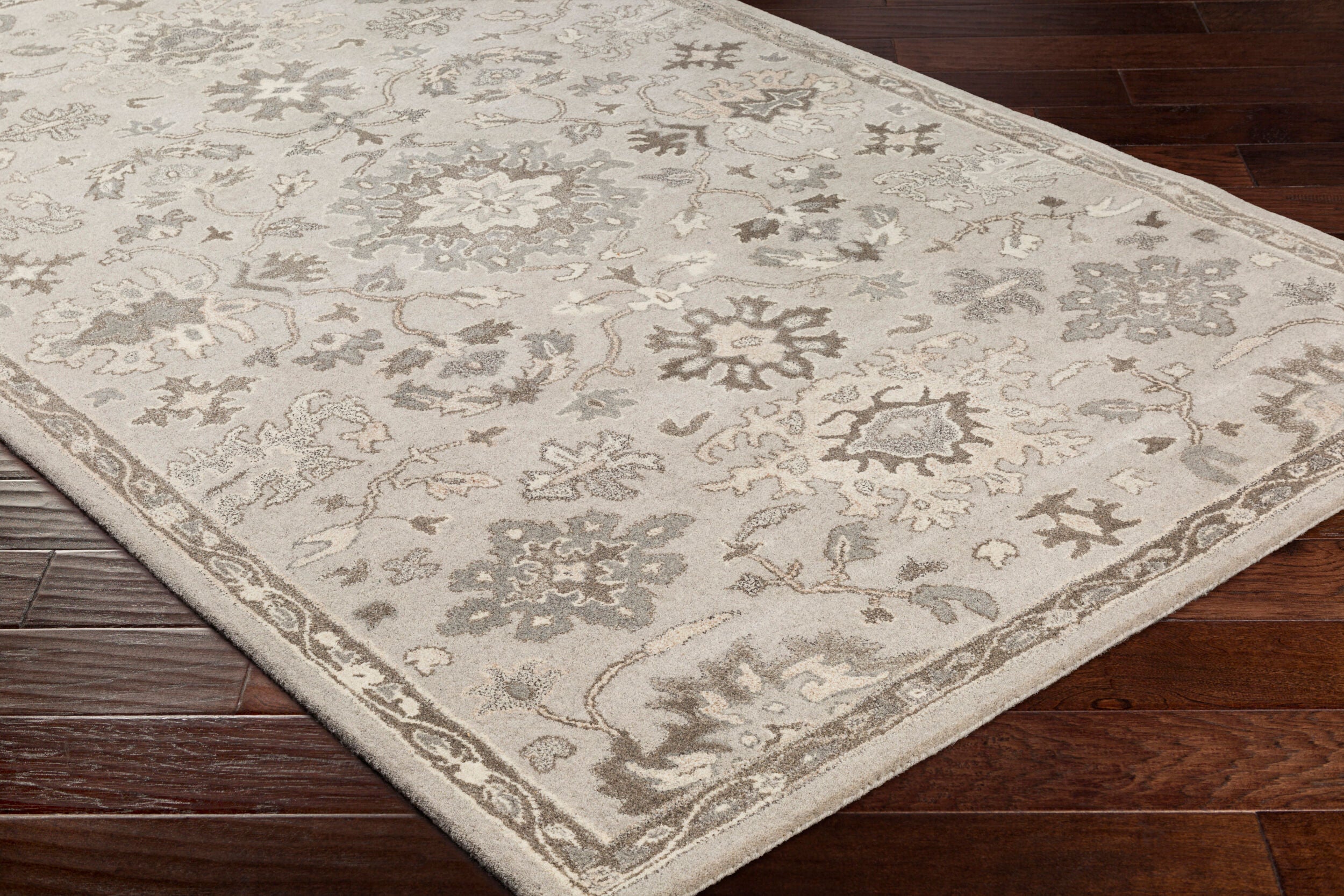 LIVABLISS Caesar CAE-1197 Taupe Hand Tufted Area Rug