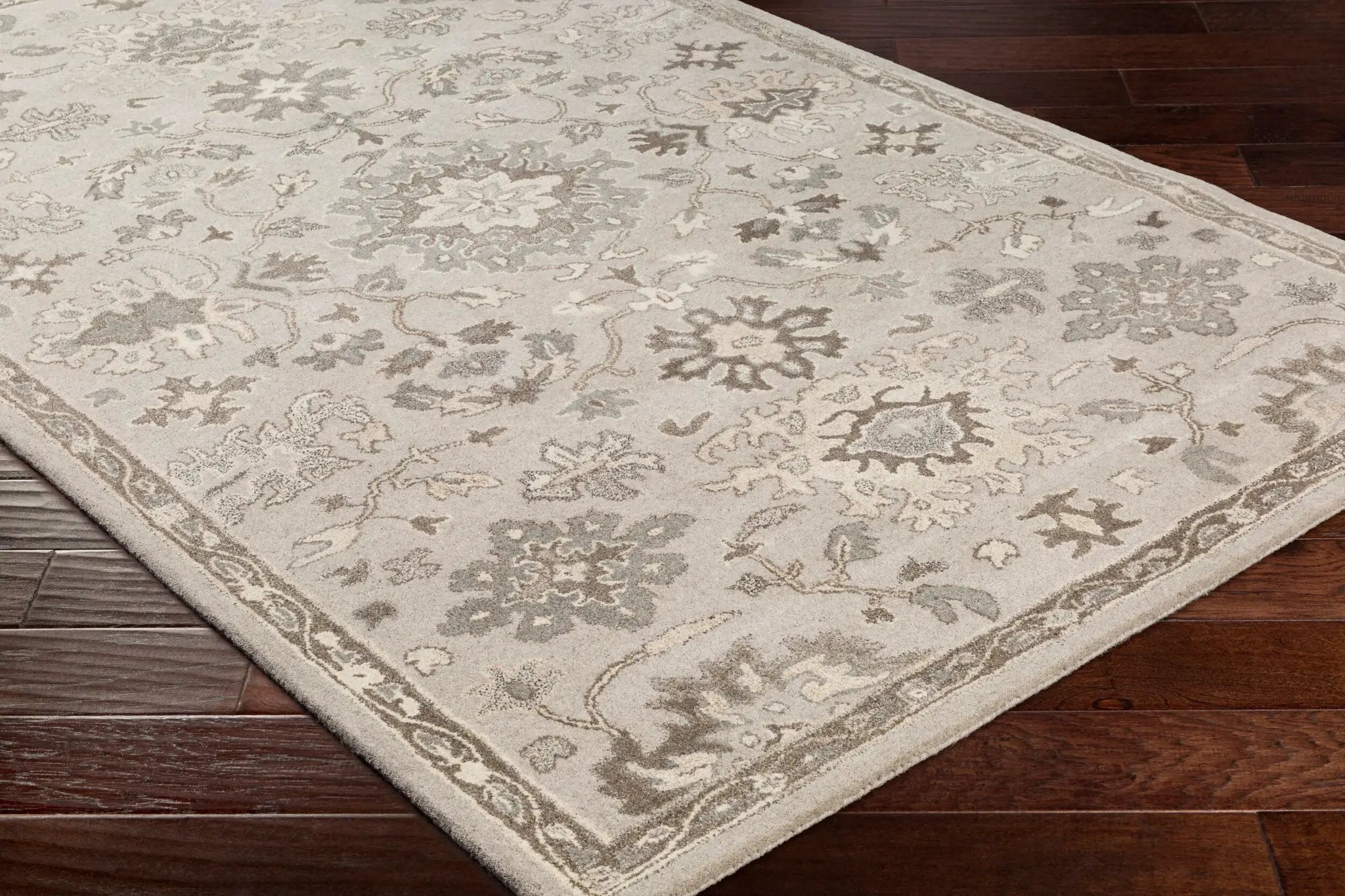 Caesar CAE-1197 Taupe Area Rug by LIVABLISS