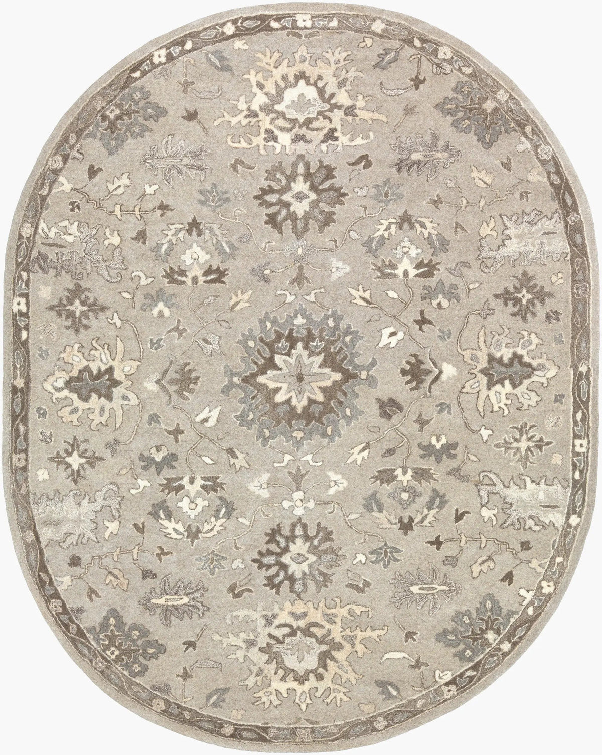 Caesar CAE-1197 Taupe Area Rug by LIVABLISS