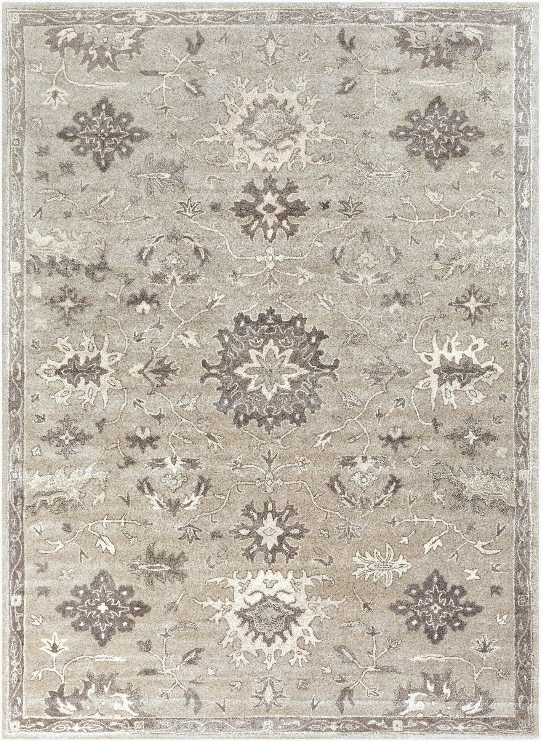 Caesar CAE-1197 Taupe Area Rug by LIVABLISS