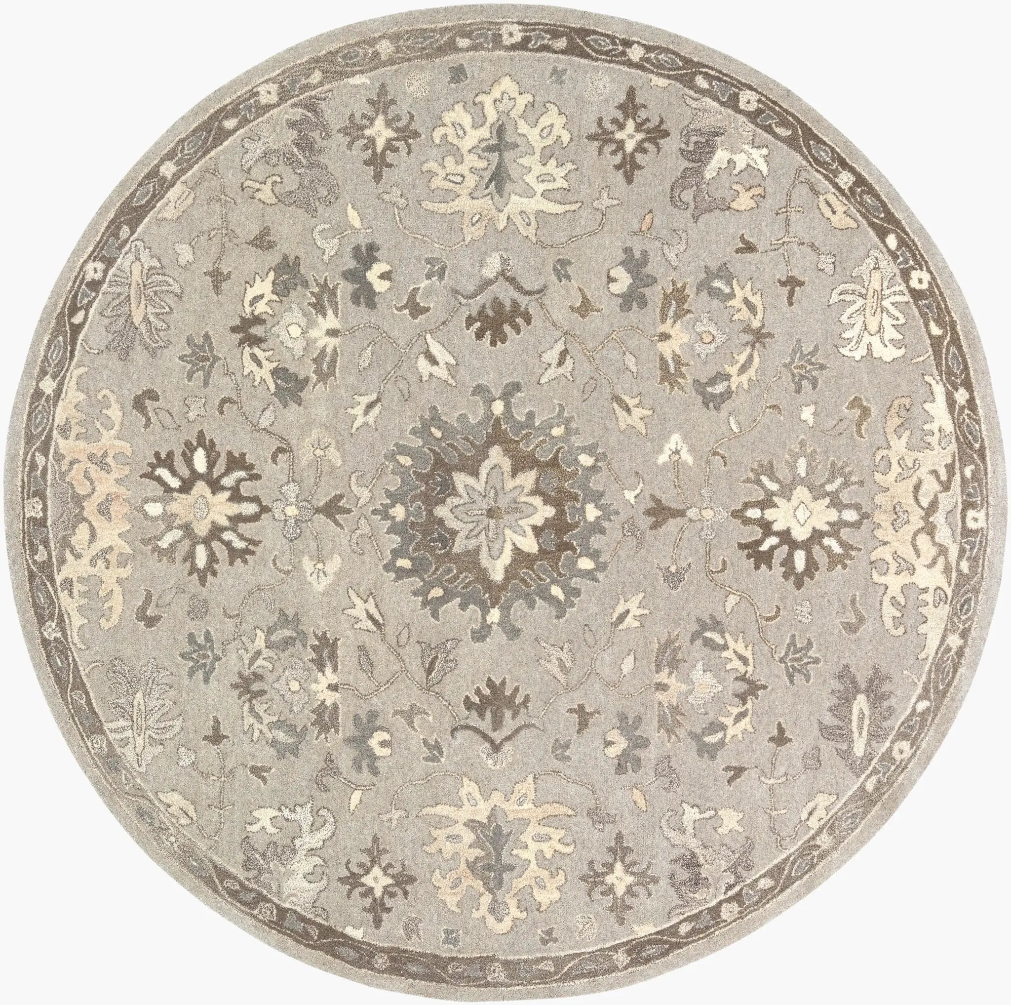Caesar CAE-1197 Taupe Area Rug by LIVABLISS