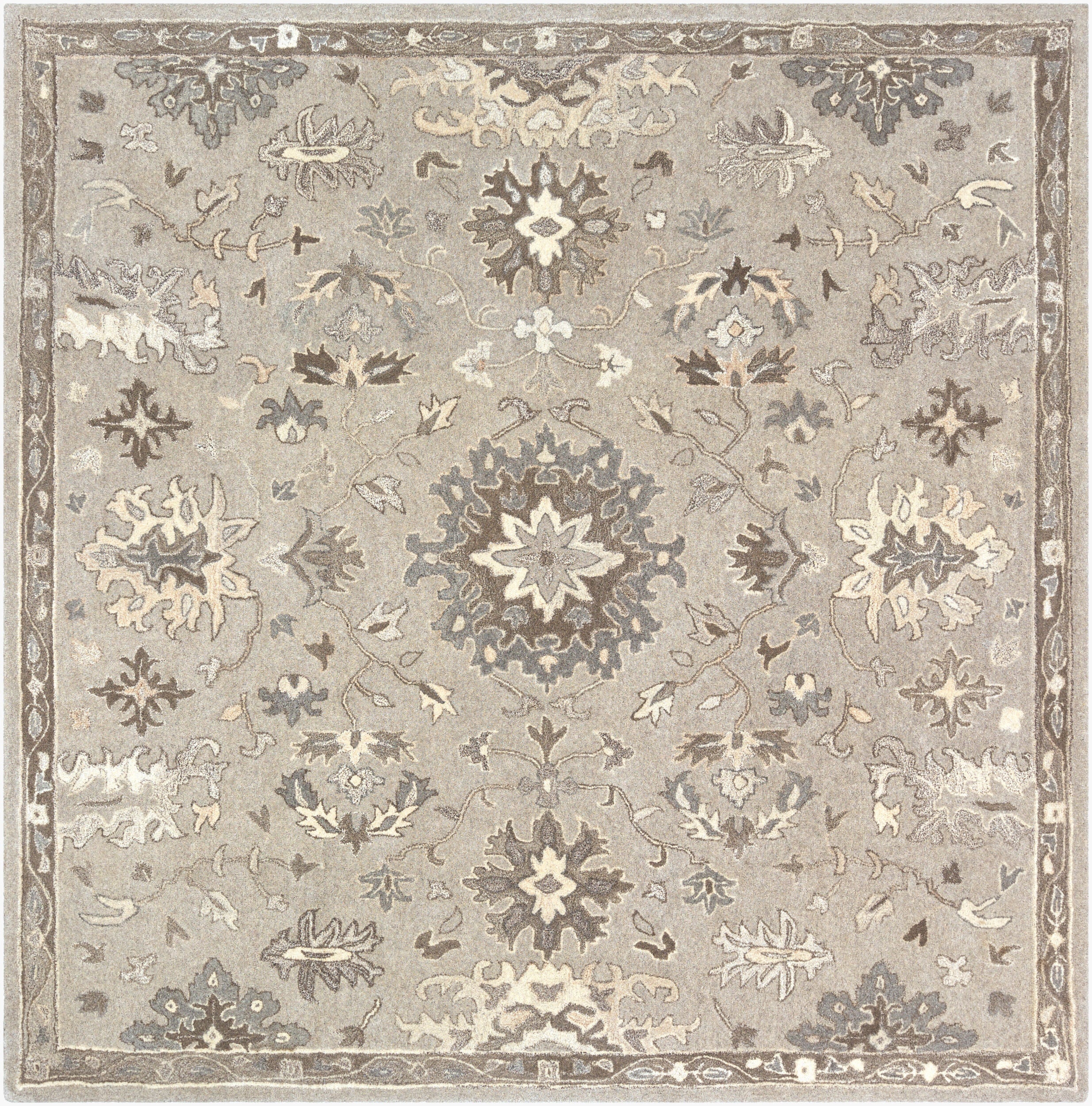 LIVABLISS Caesar CAE-1197 Taupe Hand Tufted Area Rug