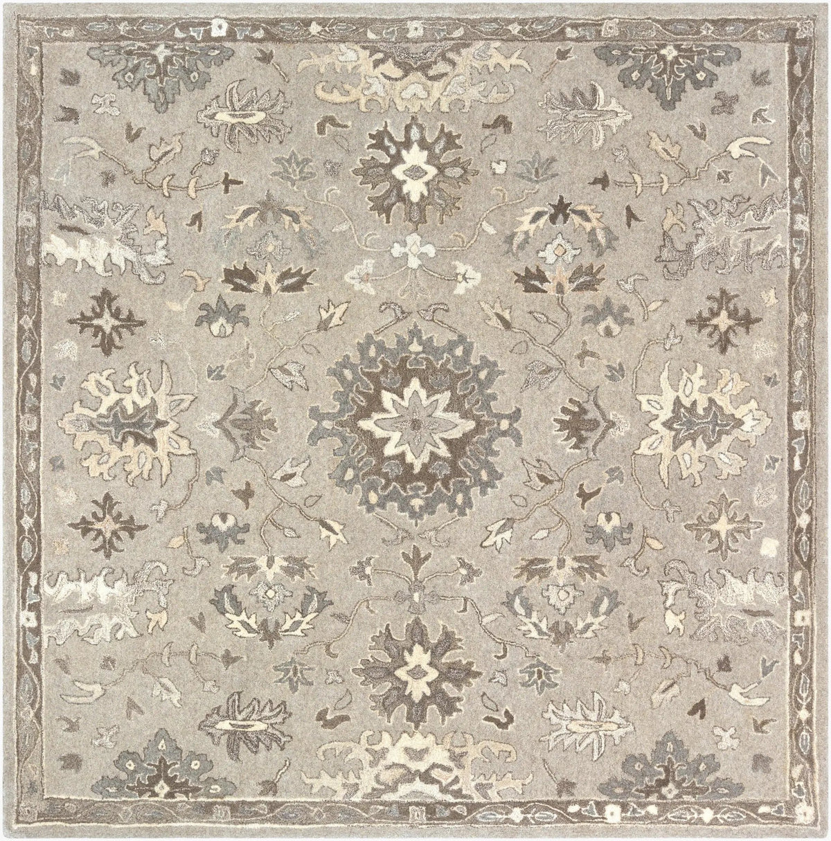 Caesar CAE-1197 Taupe Area Rug by LIVABLISS